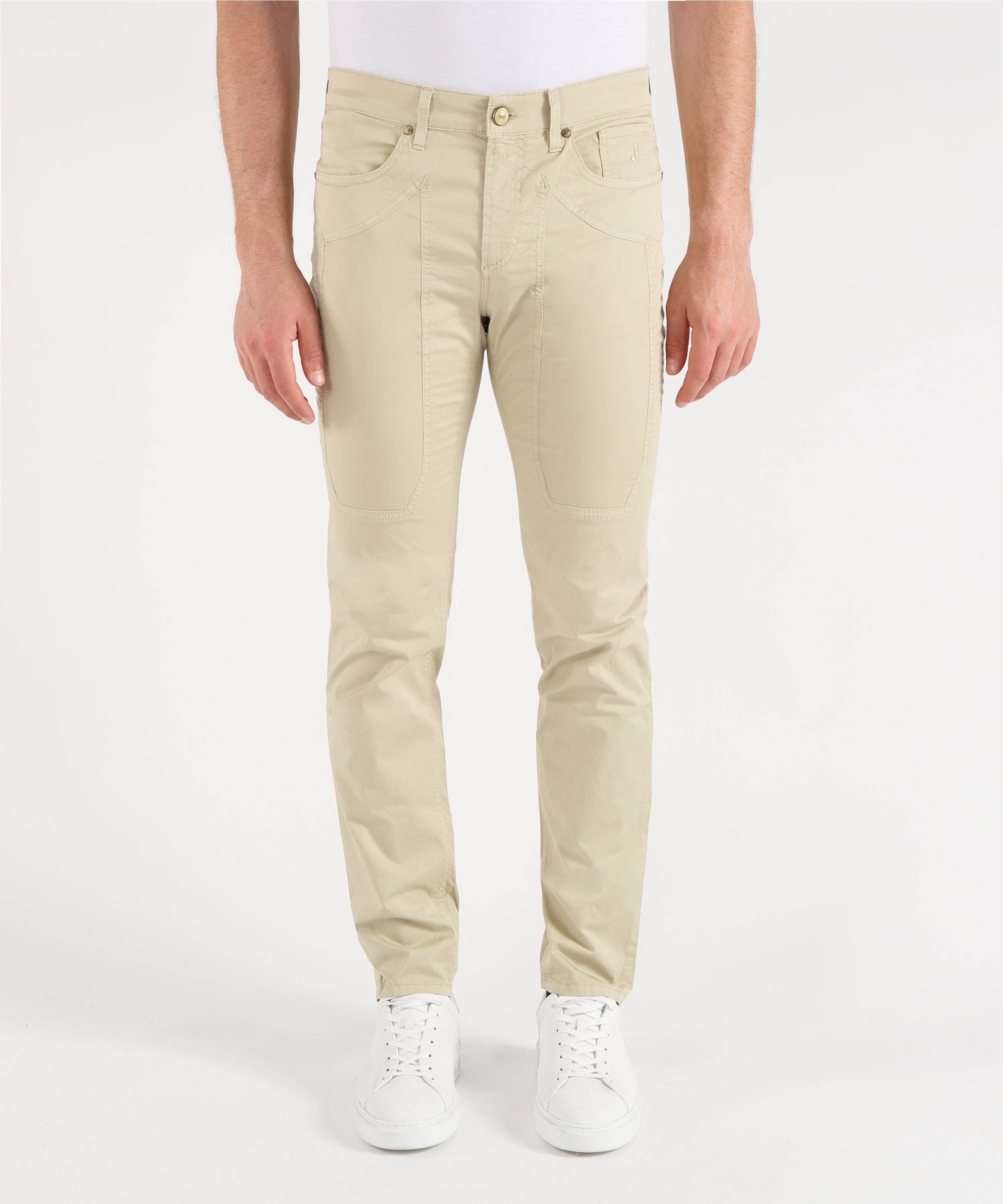 Pantaloni JECKERSON john 5 tasche toppa slim Beige chiaro | JECKERSON