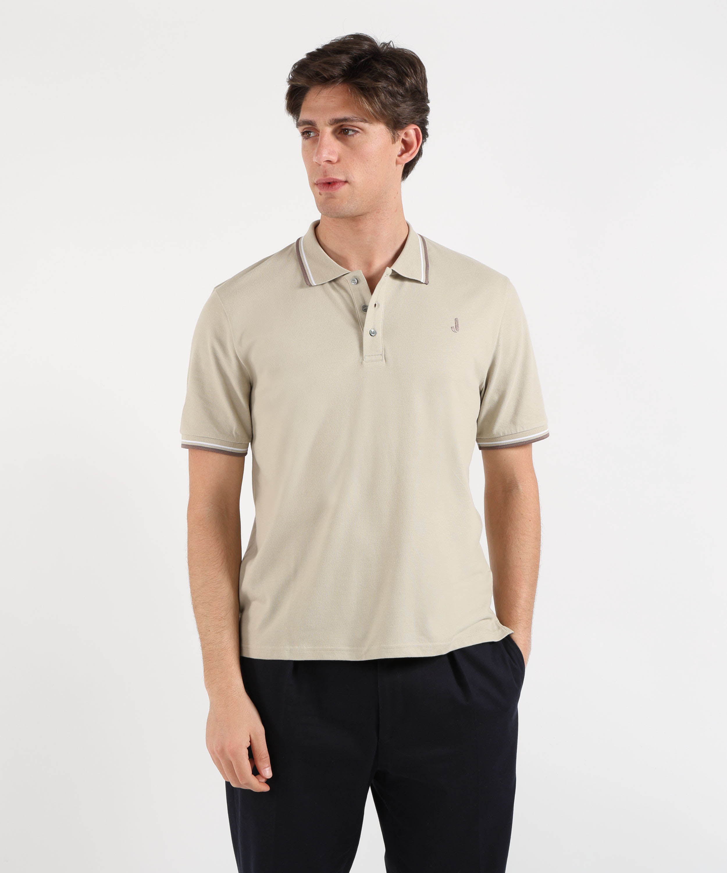 Polo JECKERSON polo fessino mc Beige chiaro | JECKERSON