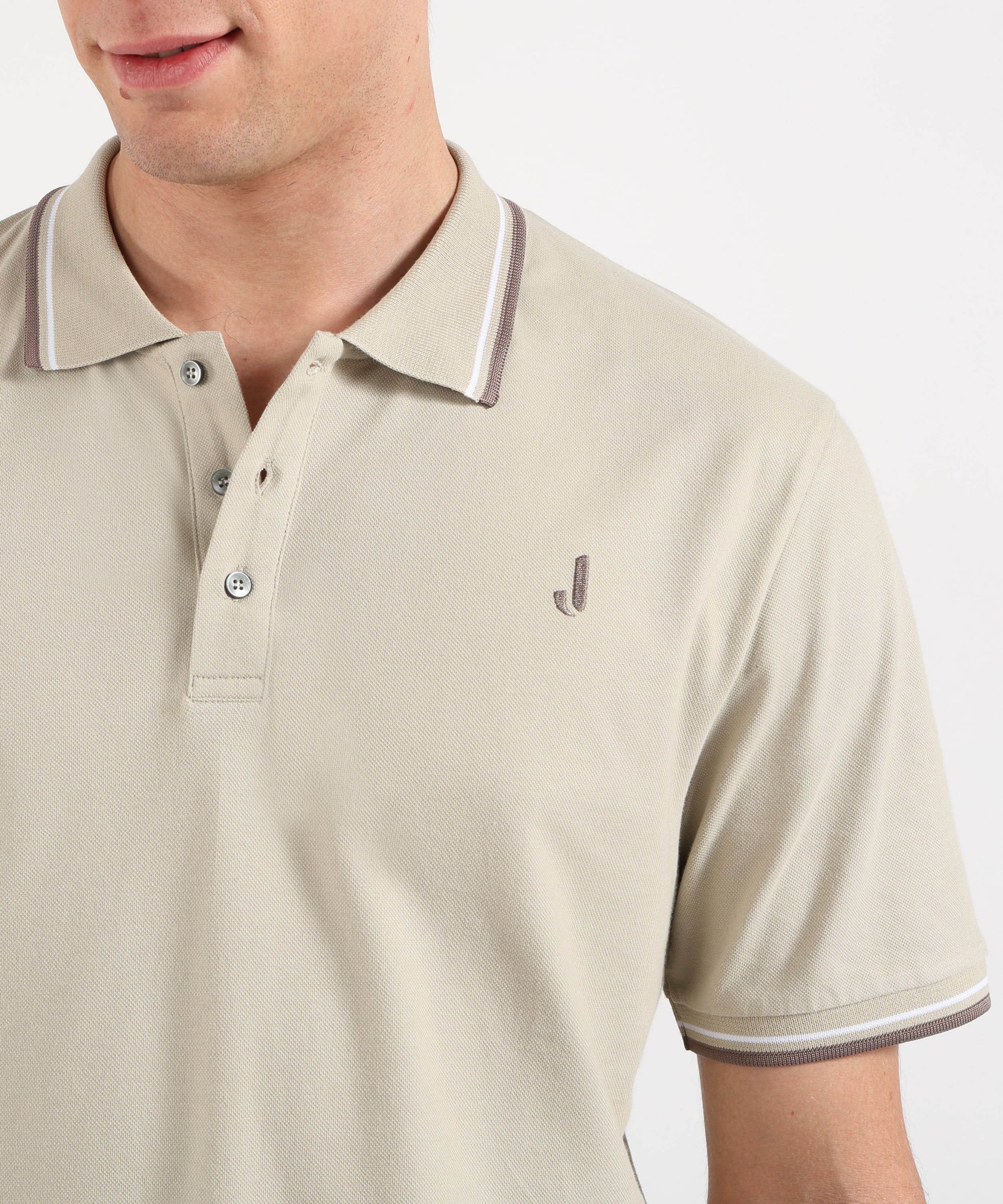Polo shirts JECKERSON Fessino short-sleeve polo shirt Beige chiaro | JECKERSON