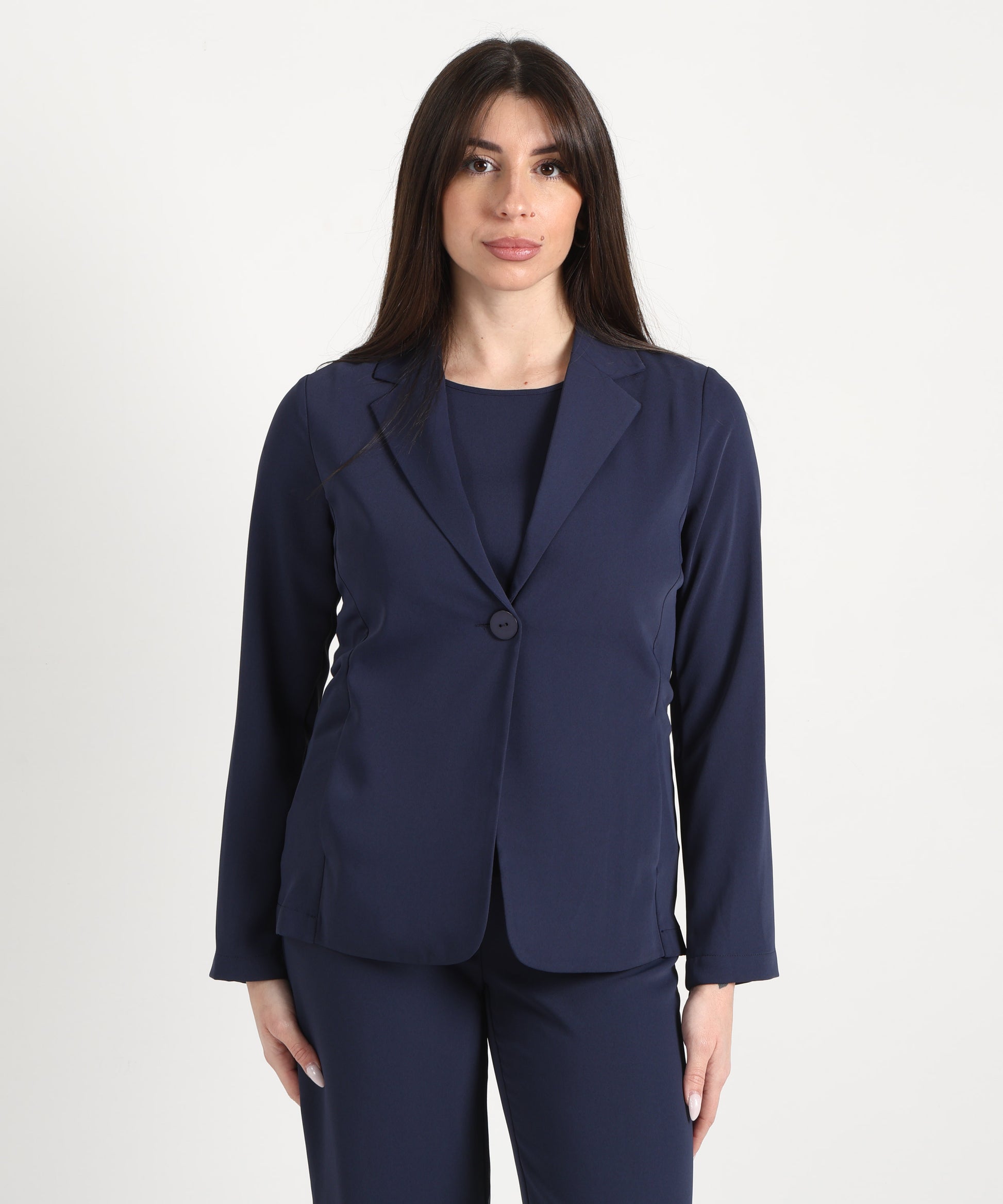 Blazers MAIDA MILA Soft Single-Breasted Blazer Blu navy | MAIDA MILA