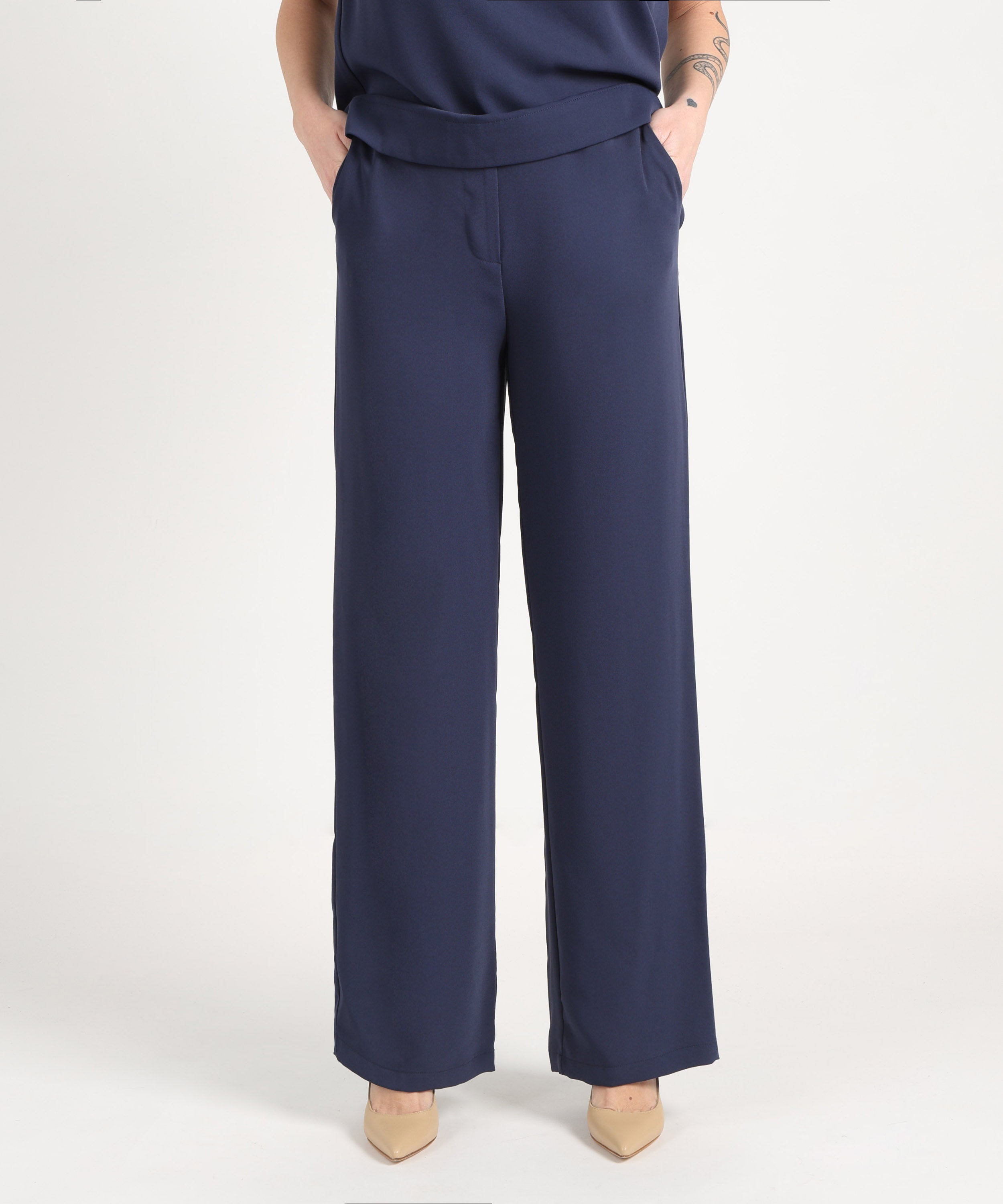 MAIDA MILA Pantalone Donna Ampio e Morbido