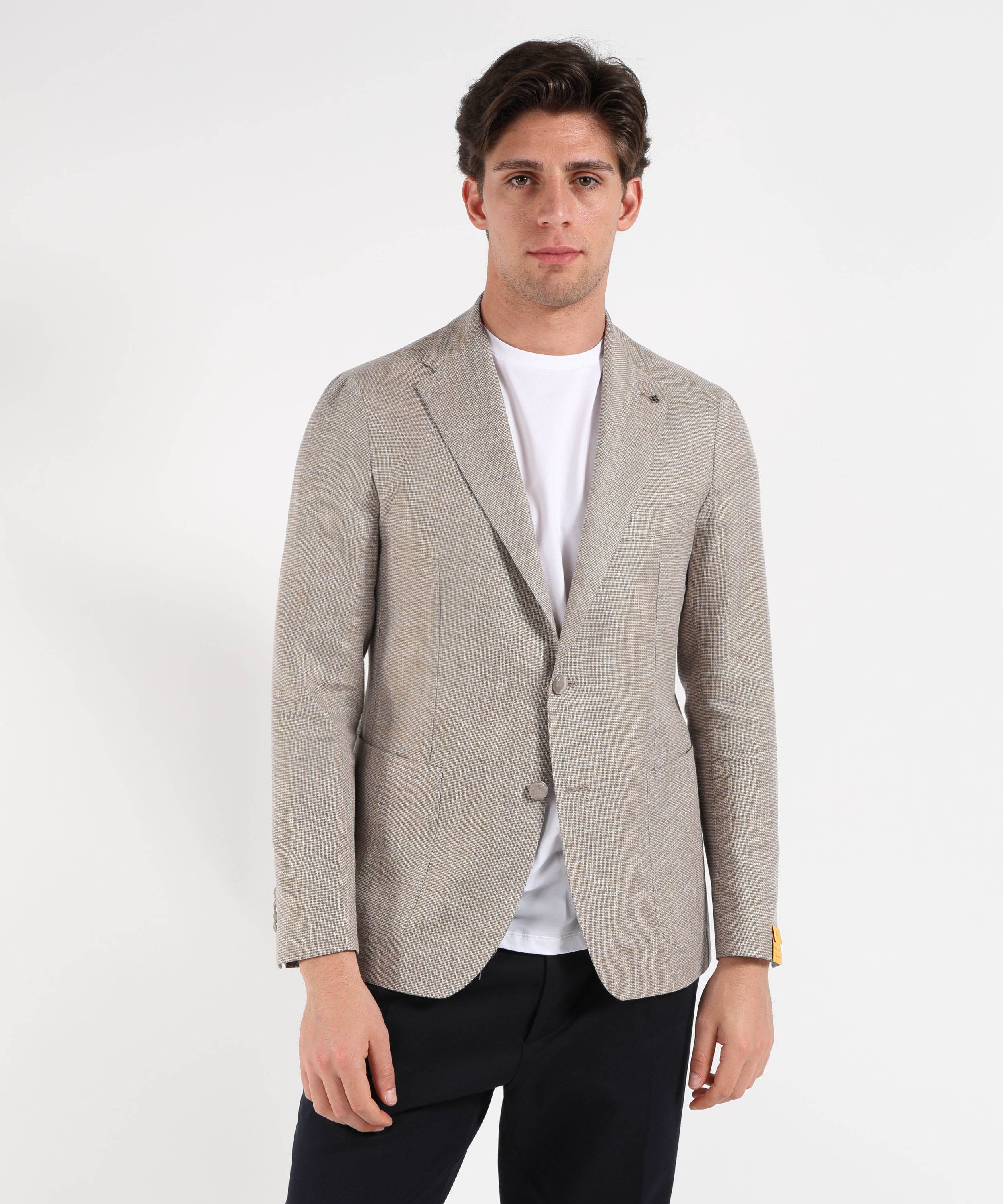 Giacche TAGLIATORE Giacca Sfoderata – Monopetto 2 Bottoni Tortora | TAGLIATORE