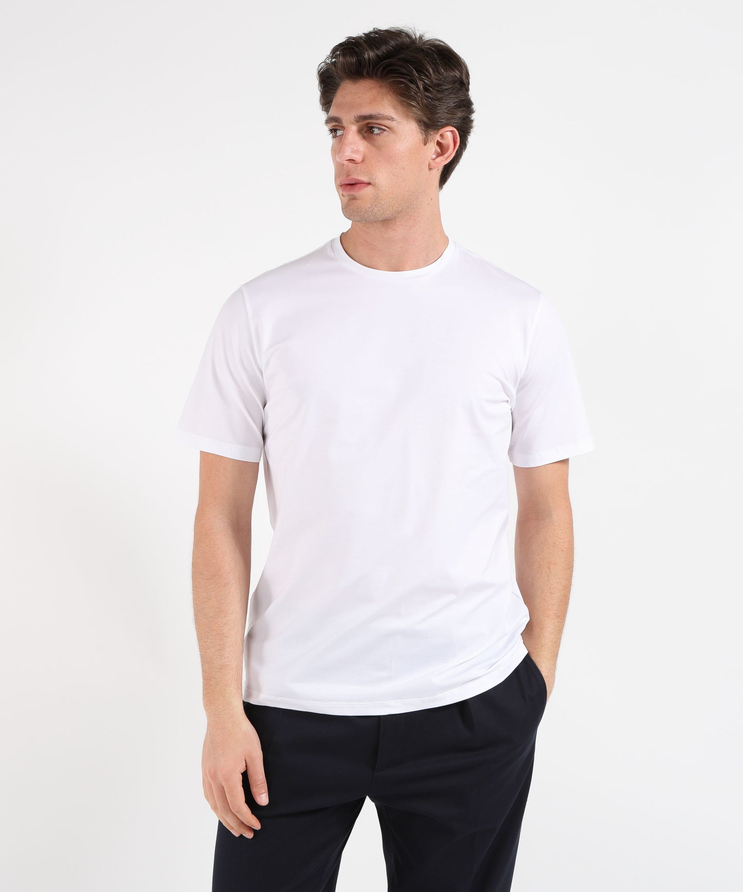 HERNO Superfine stretch cotton T-shirt