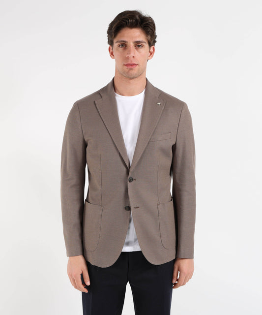 Giacche MANUEL RITZ Giacca Uomo Due Bottoni Sfoderata Tortora | MANUEL RITZ