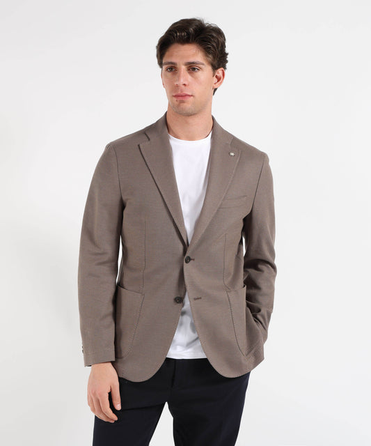 Giacche MANUEL RITZ Giacca Uomo Due Bottoni Sfoderata Tortora | MANUEL RITZ