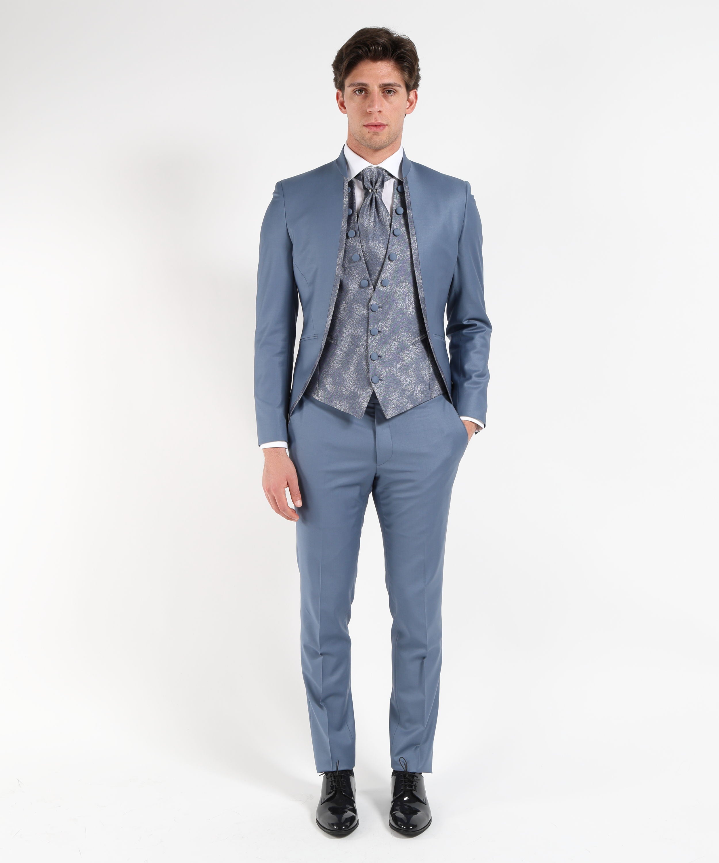 Outfits PIGNATELLI Men’s 4-piece suit – Modern Elegance Azzurro | PIGNATELLI