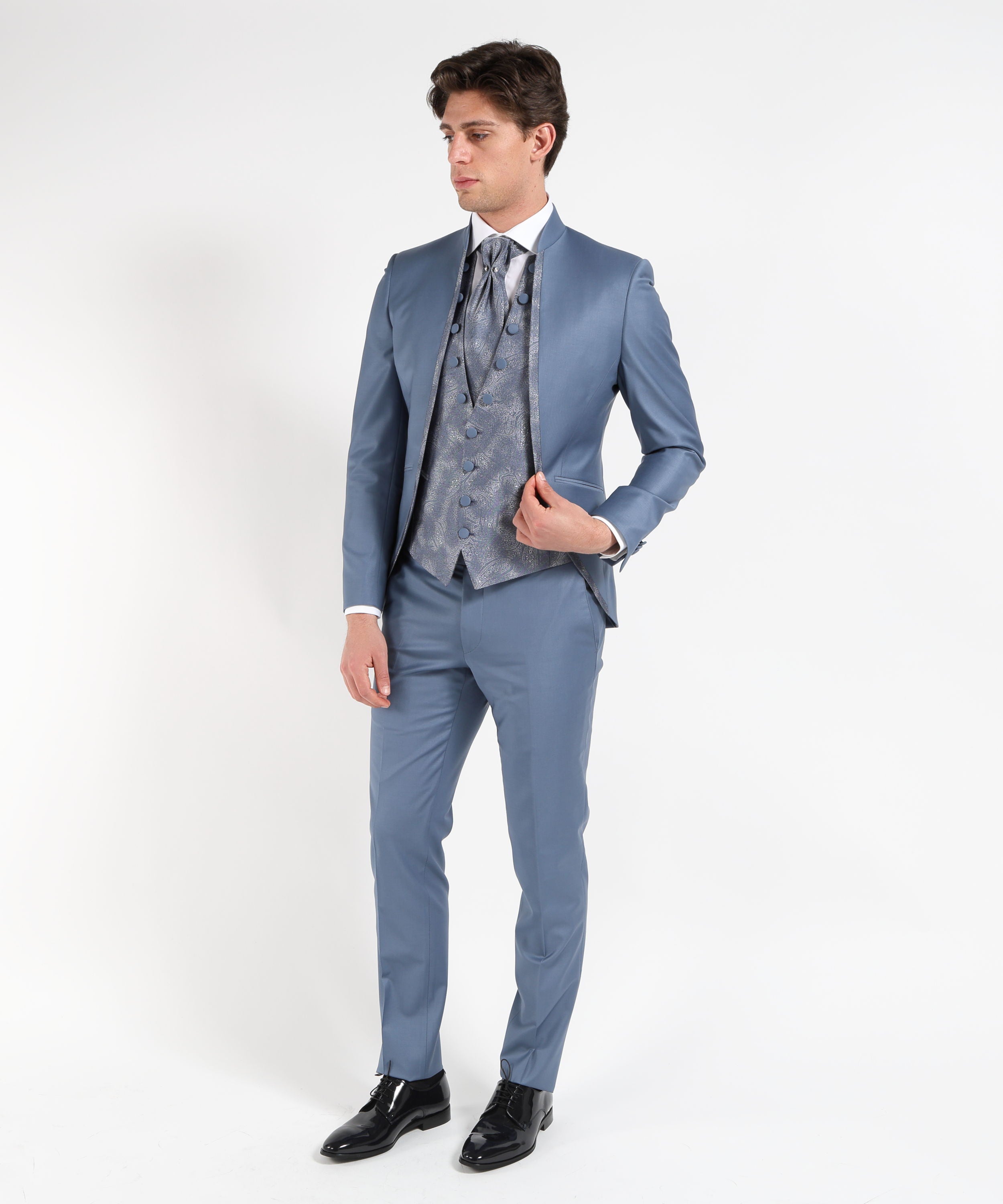 Outfits PIGNATELLI Men’s 4-piece suit – Modern Elegance Azzurro | PIGNATELLI