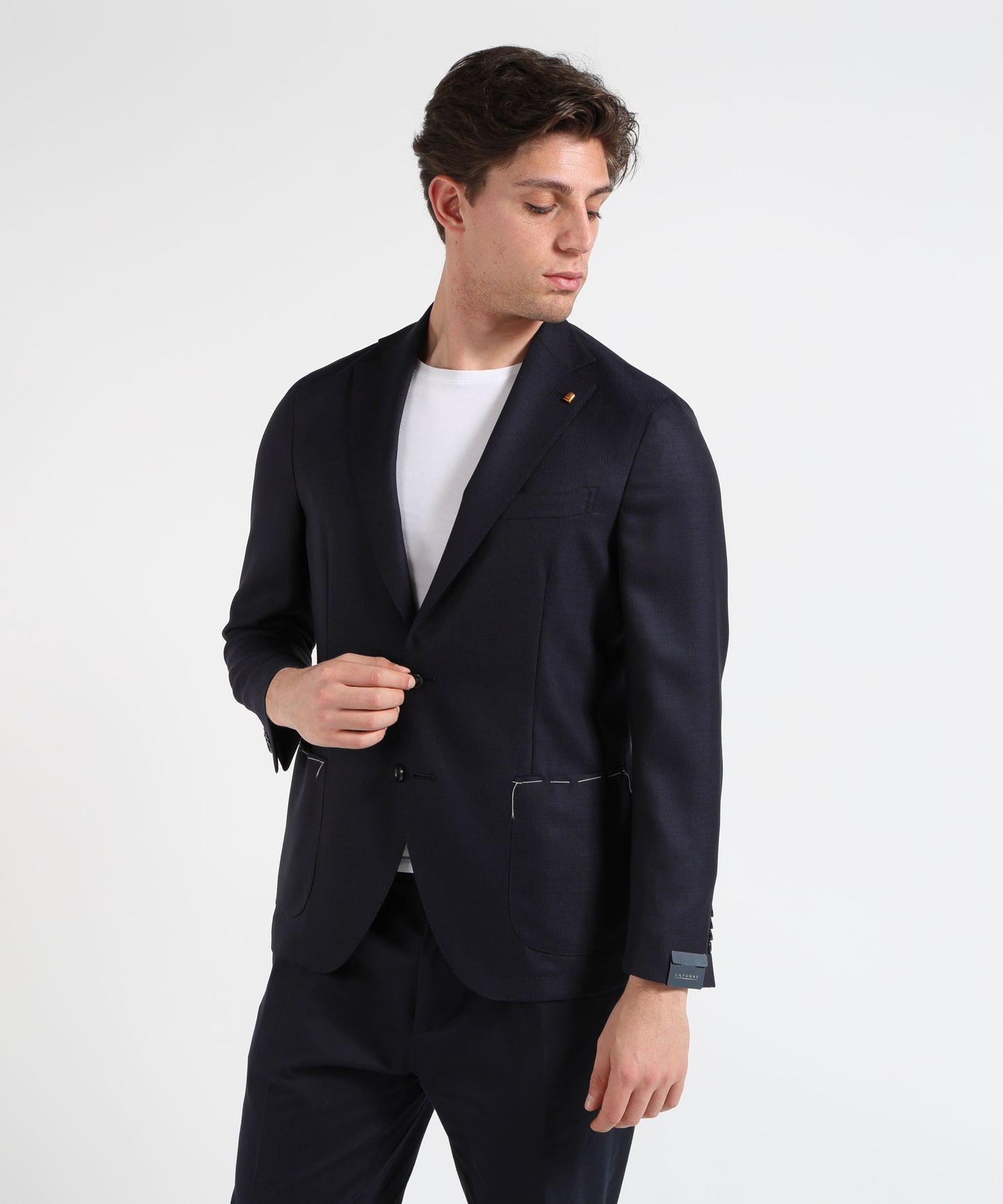 LATORRE Giacca Uomo 2 Bottoni – Effetto Armaturato