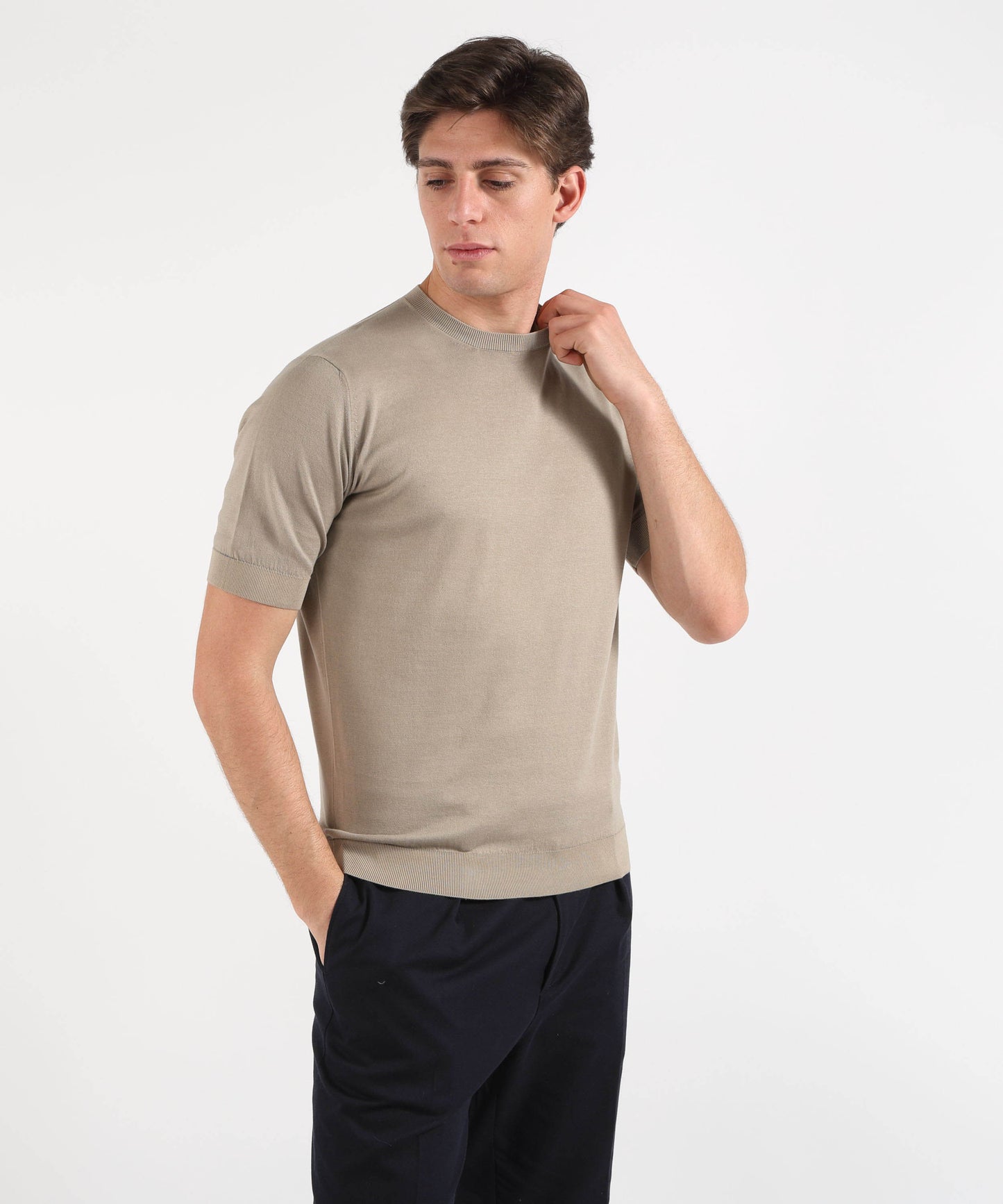 FILIPPO DE LAURENTIIS Men’s half-sleeve T-shirt – Sublime Cotton