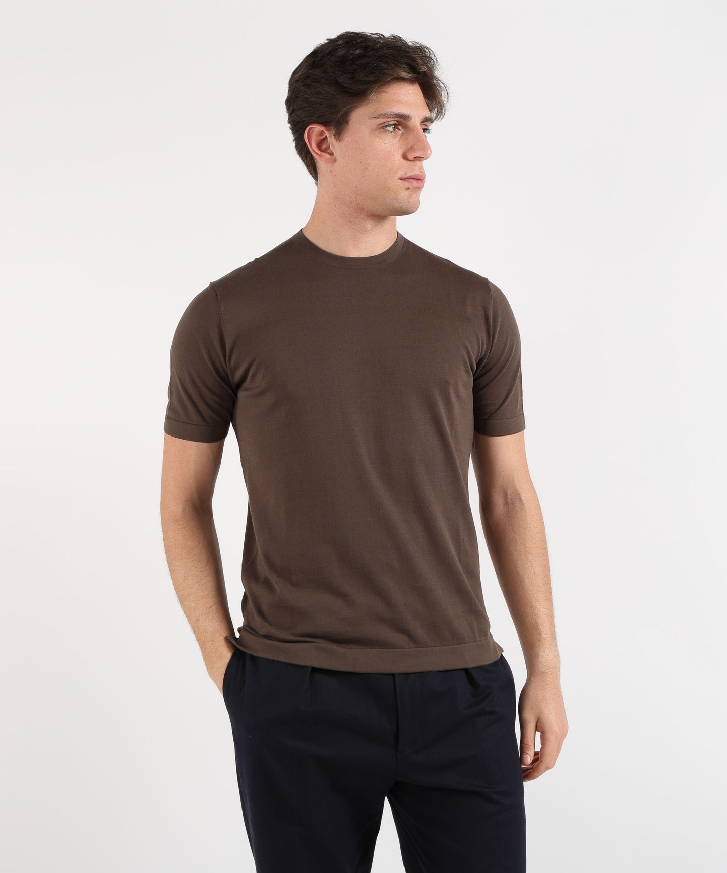 MARINO  Men’s short-sleeve top – cotton crepe