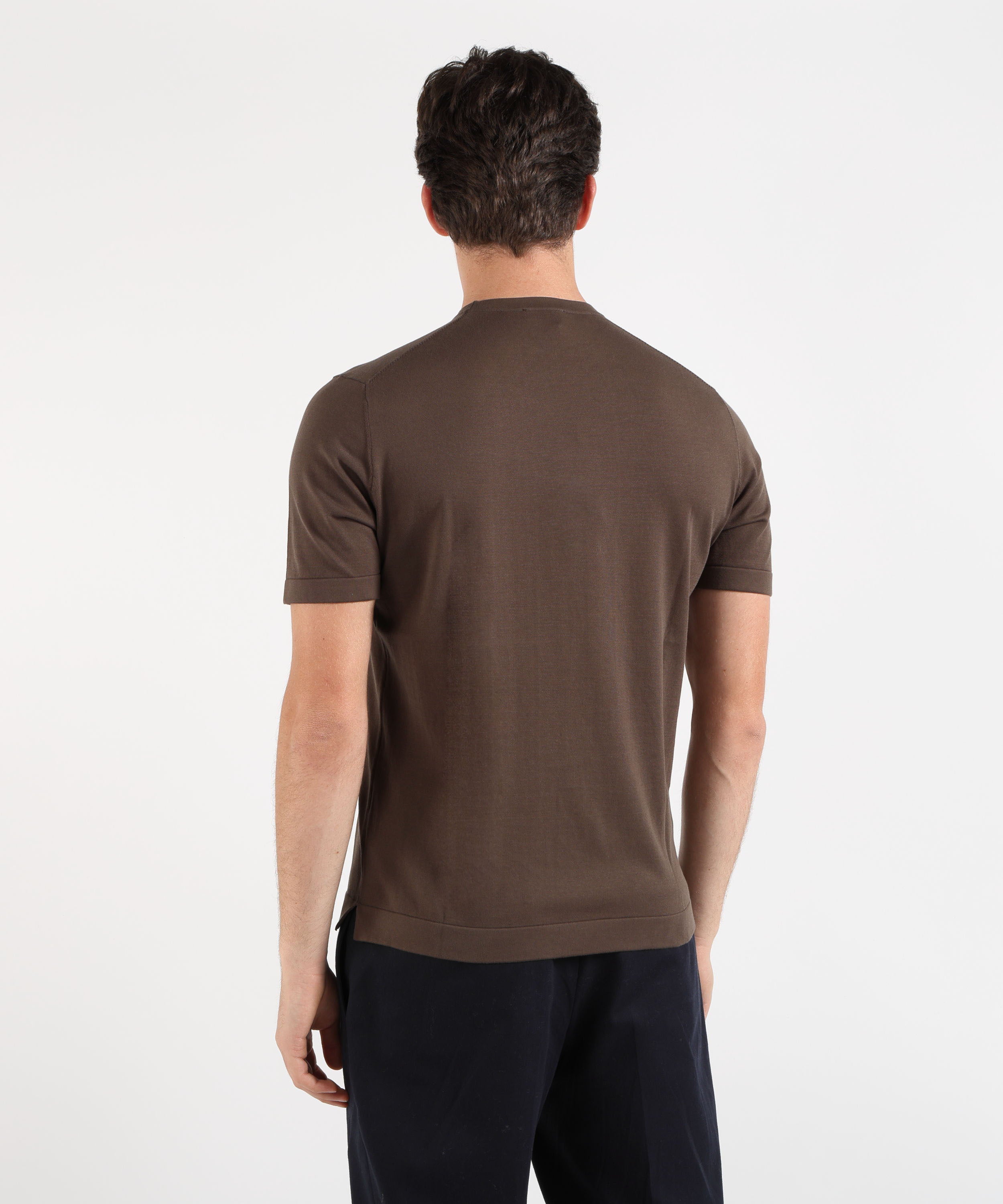 MARINO T-Shirt Uomo Manica Corta – Crepe di Cotone