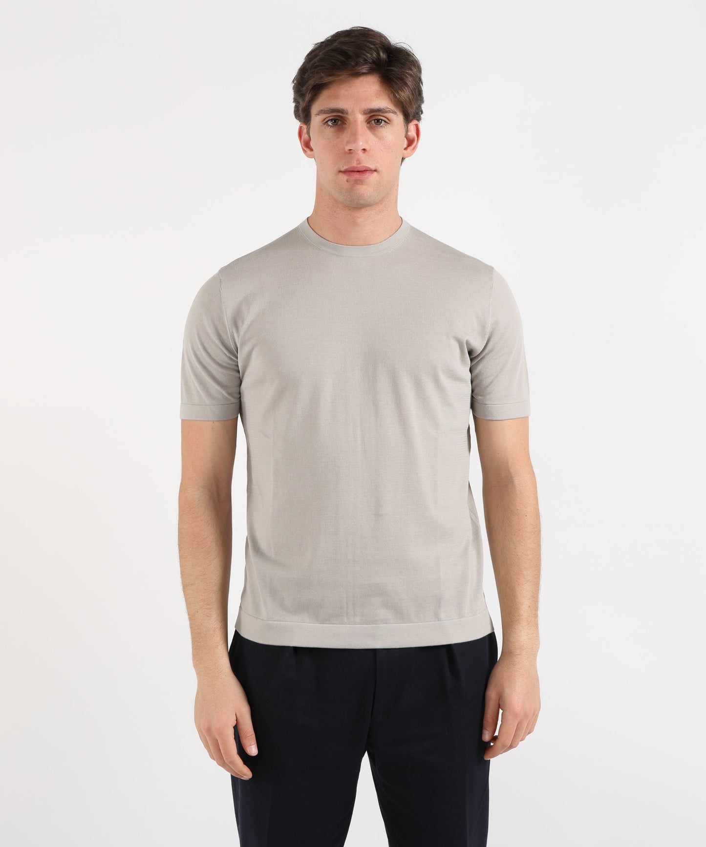 MARINO  Men’s short-sleeve top – cotton crepe