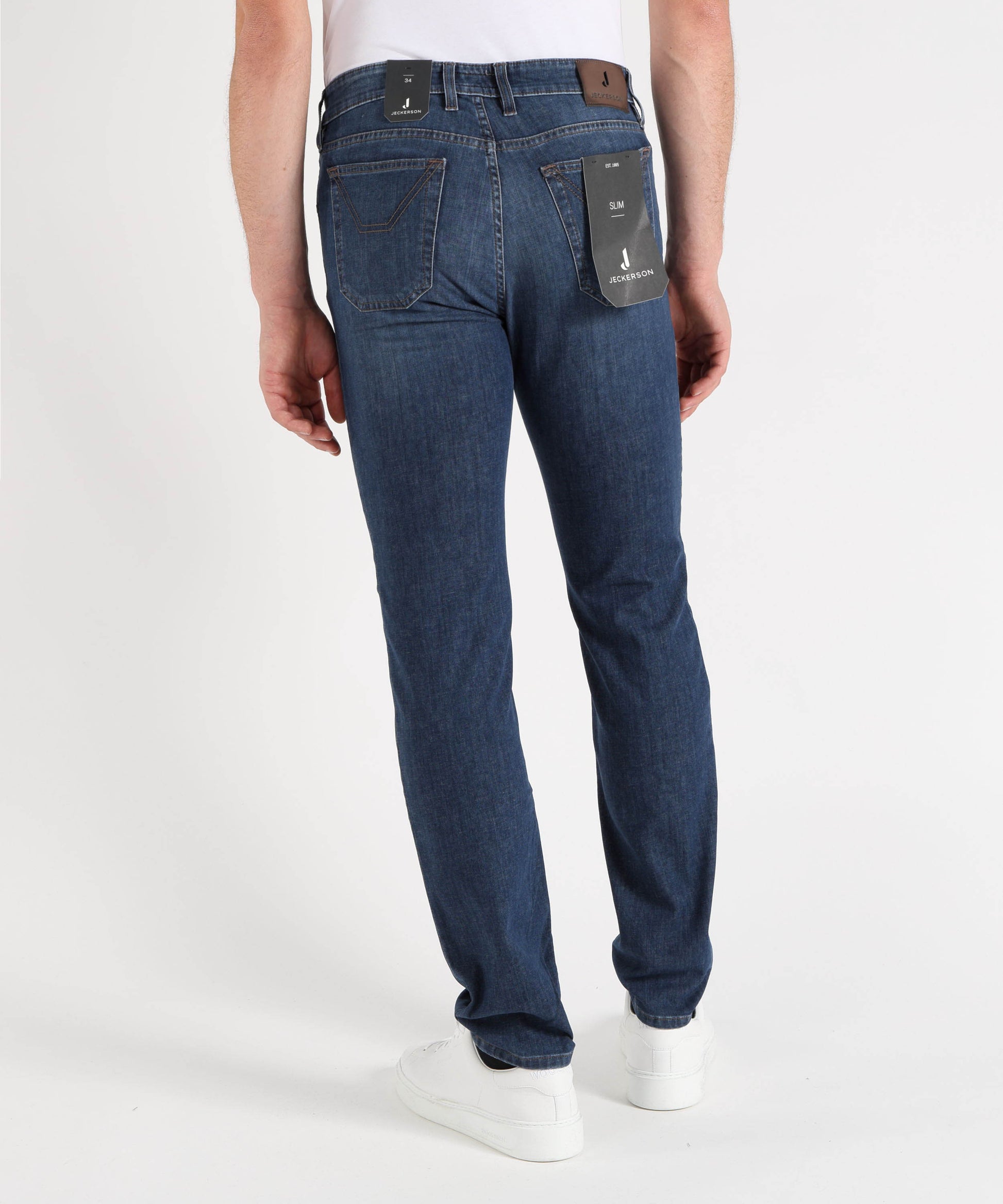Jeans JECKERSON Jordan Slim 5-Pocket Pants Blu medio | JECKERSON