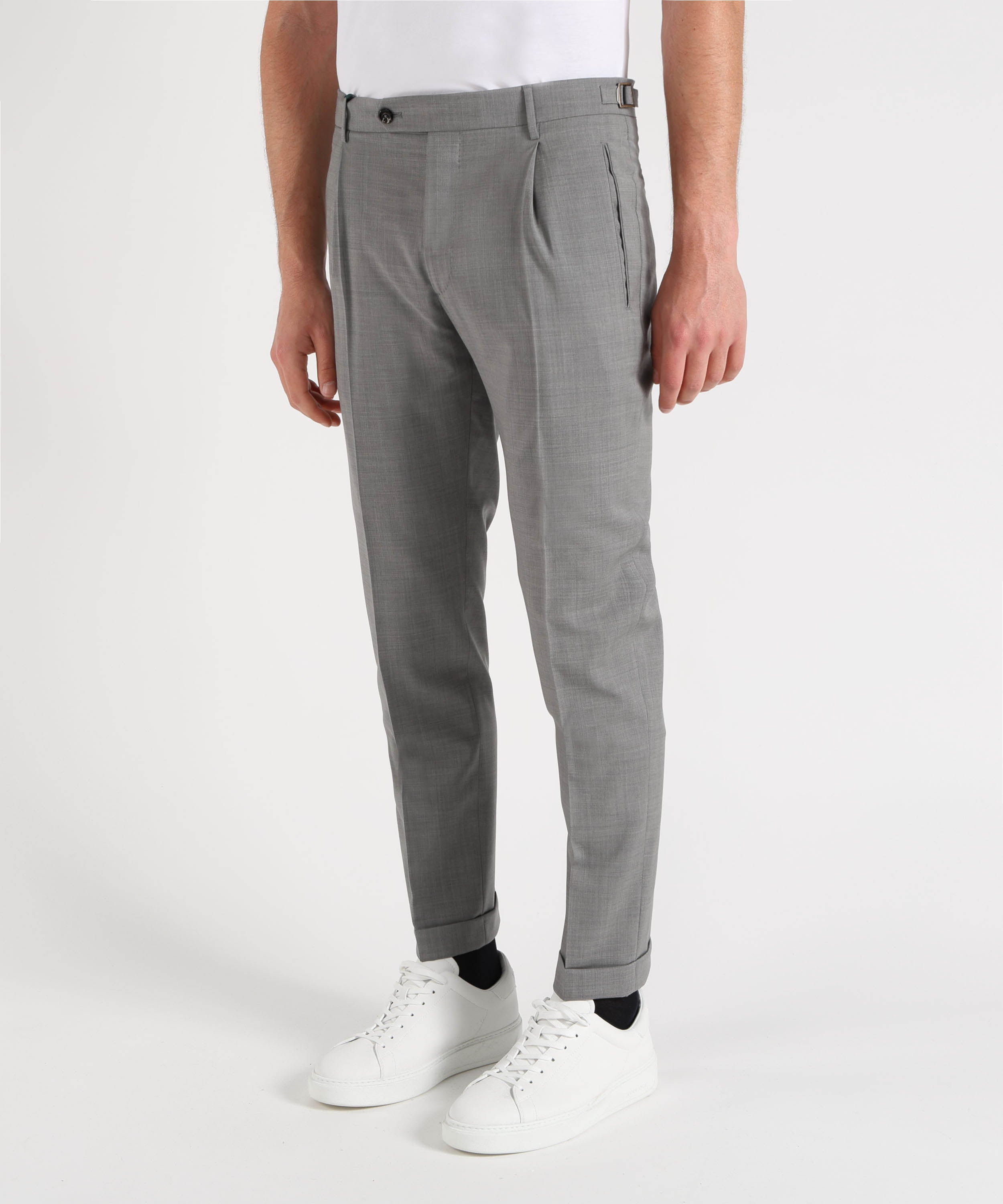 BERWICH Pantalone Uomo – Classico con Pinces