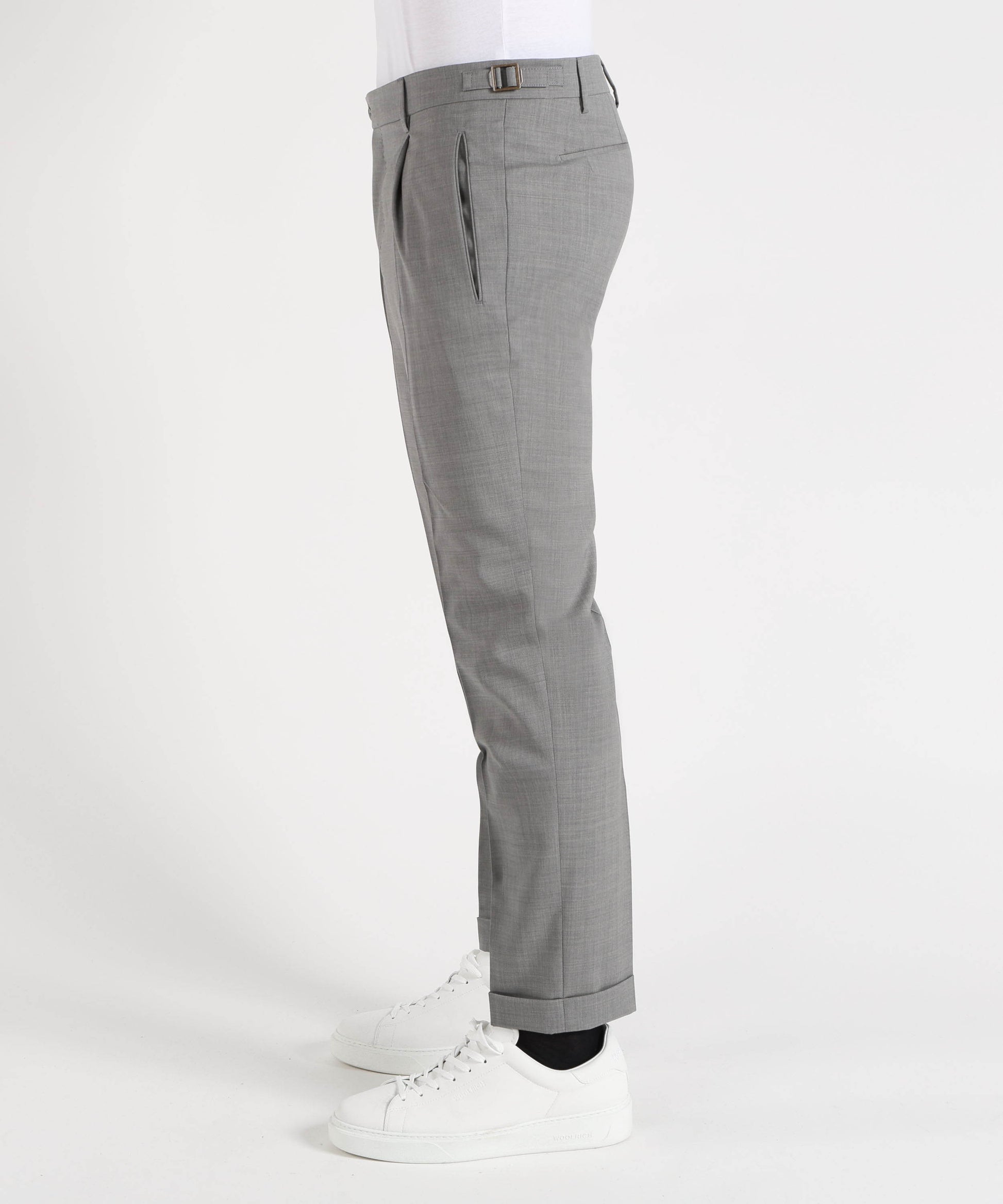 Trousers BERWICH Men’s classic trousers with pleats Grigio | BERWICH