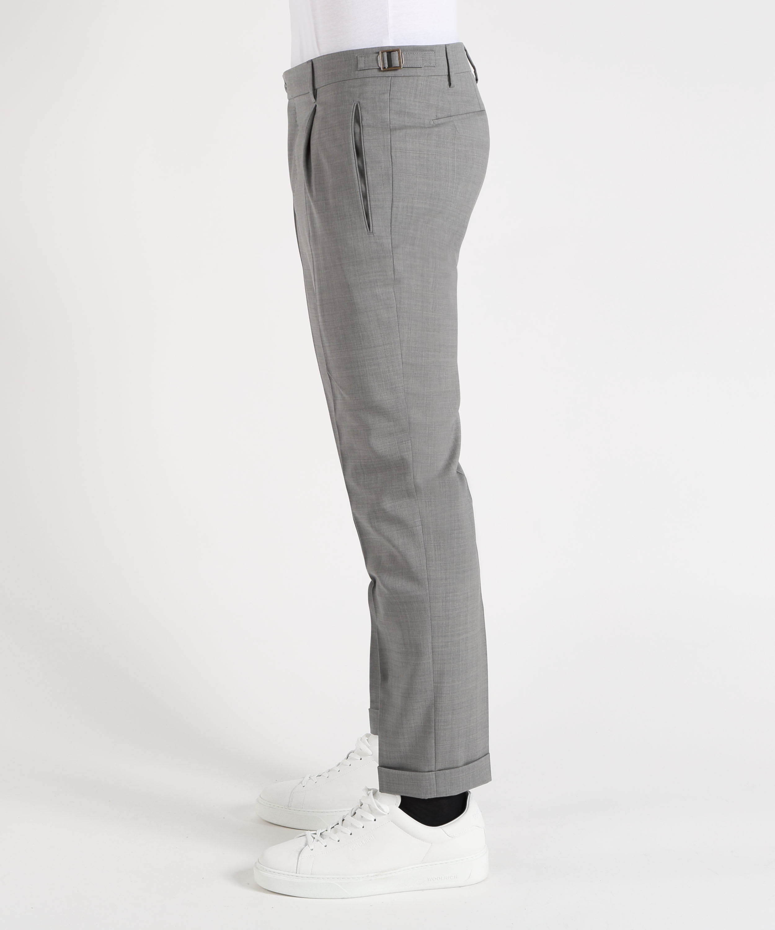 BERWICH Pantalone Uomo – Classico con Pinces
