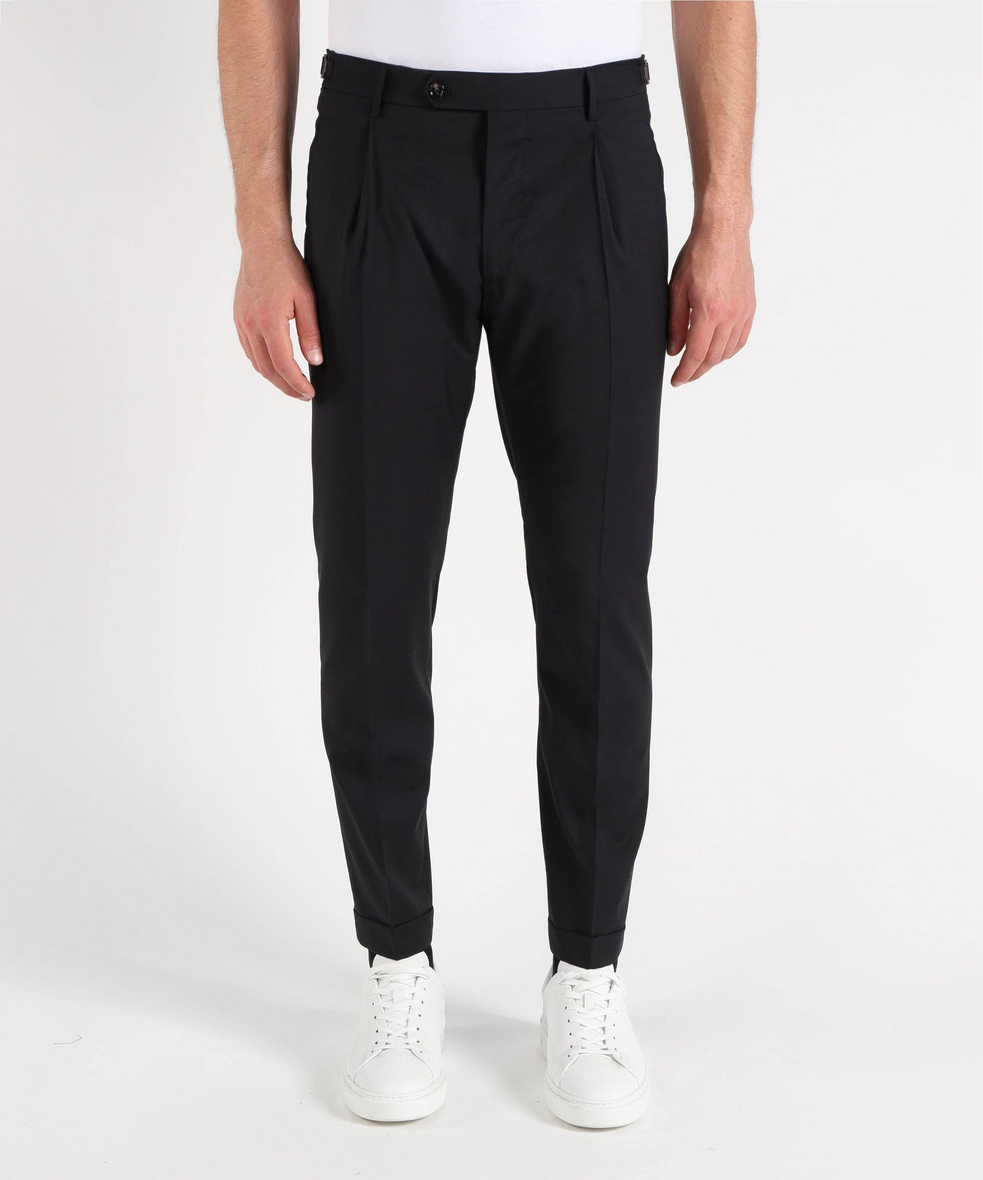 BERWICH Pantalone Uomo – Classico con Pinces