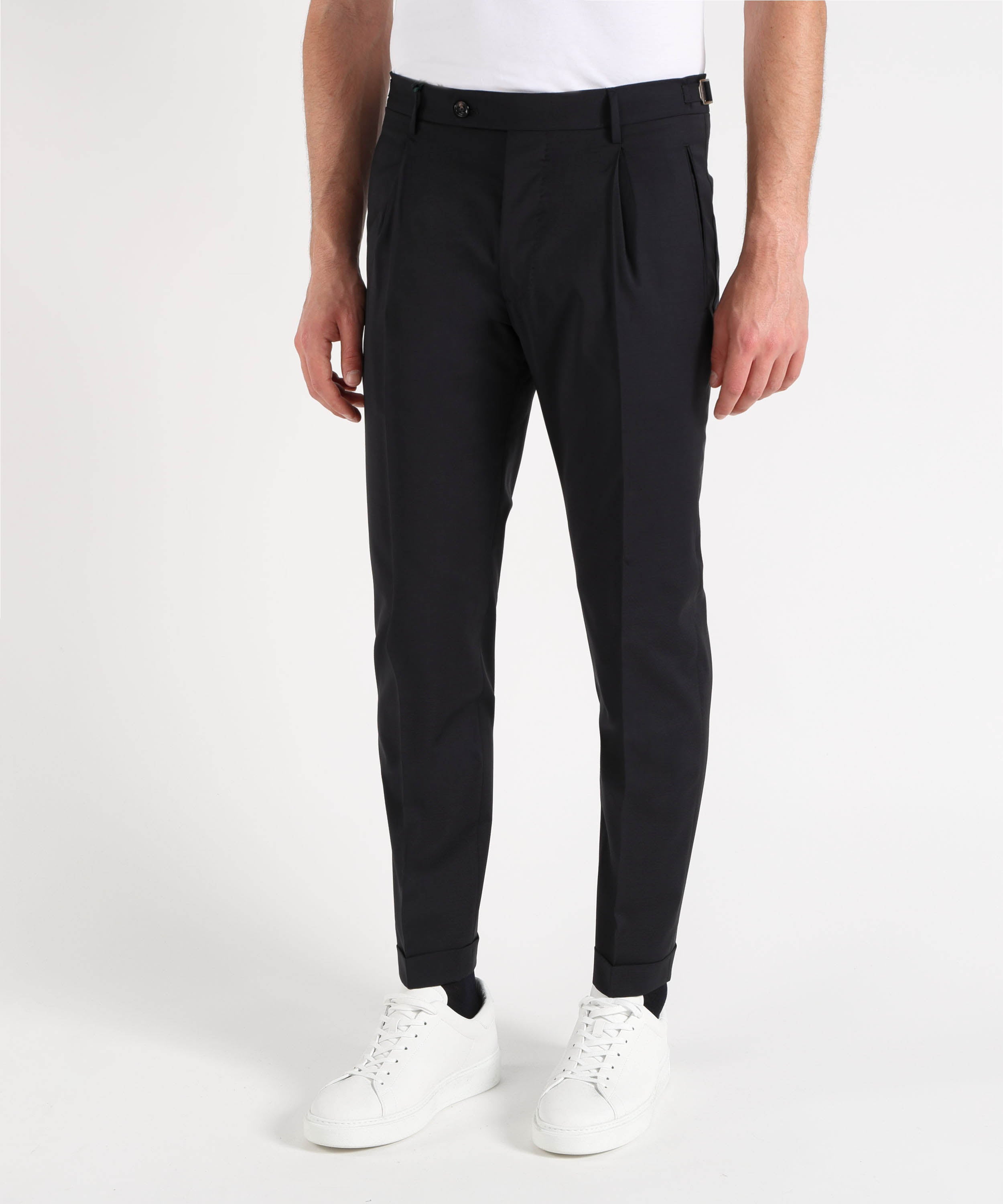 BERWICH Pantalone Uomo – Classico con Pinces