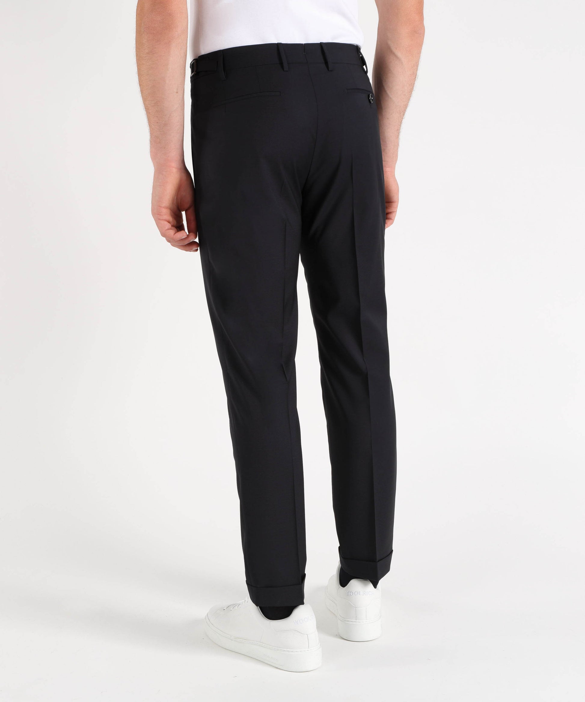 Trousers BERWICH Men’s classic trousers with pleats Navy | BERWICH