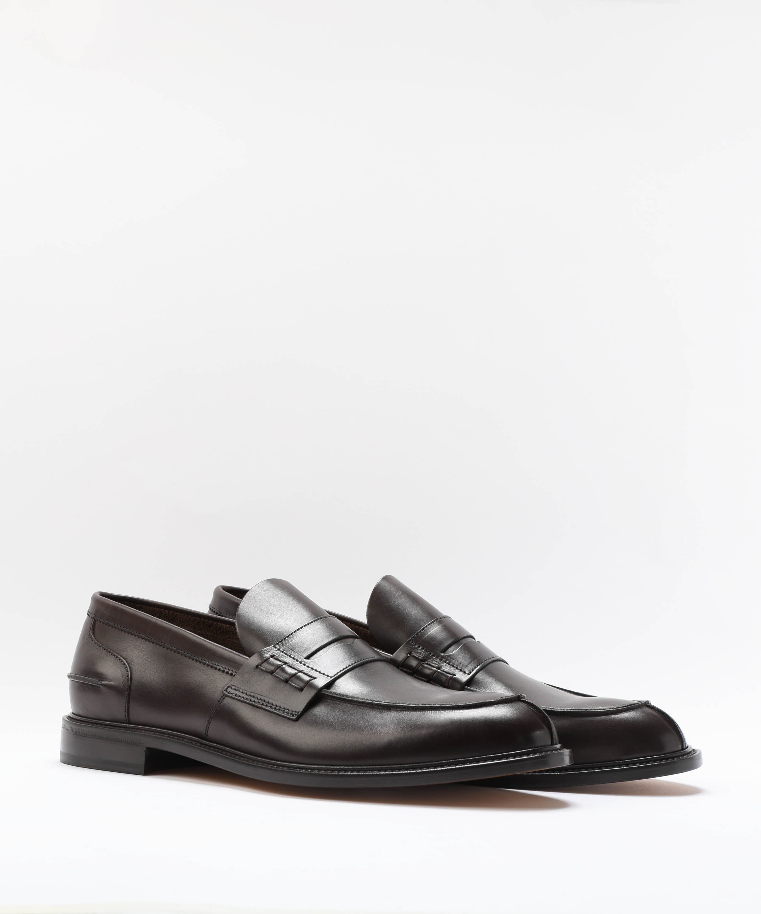 Loafers DOUGLAS Leather moccasins Testa di moro | DOUGLAS
