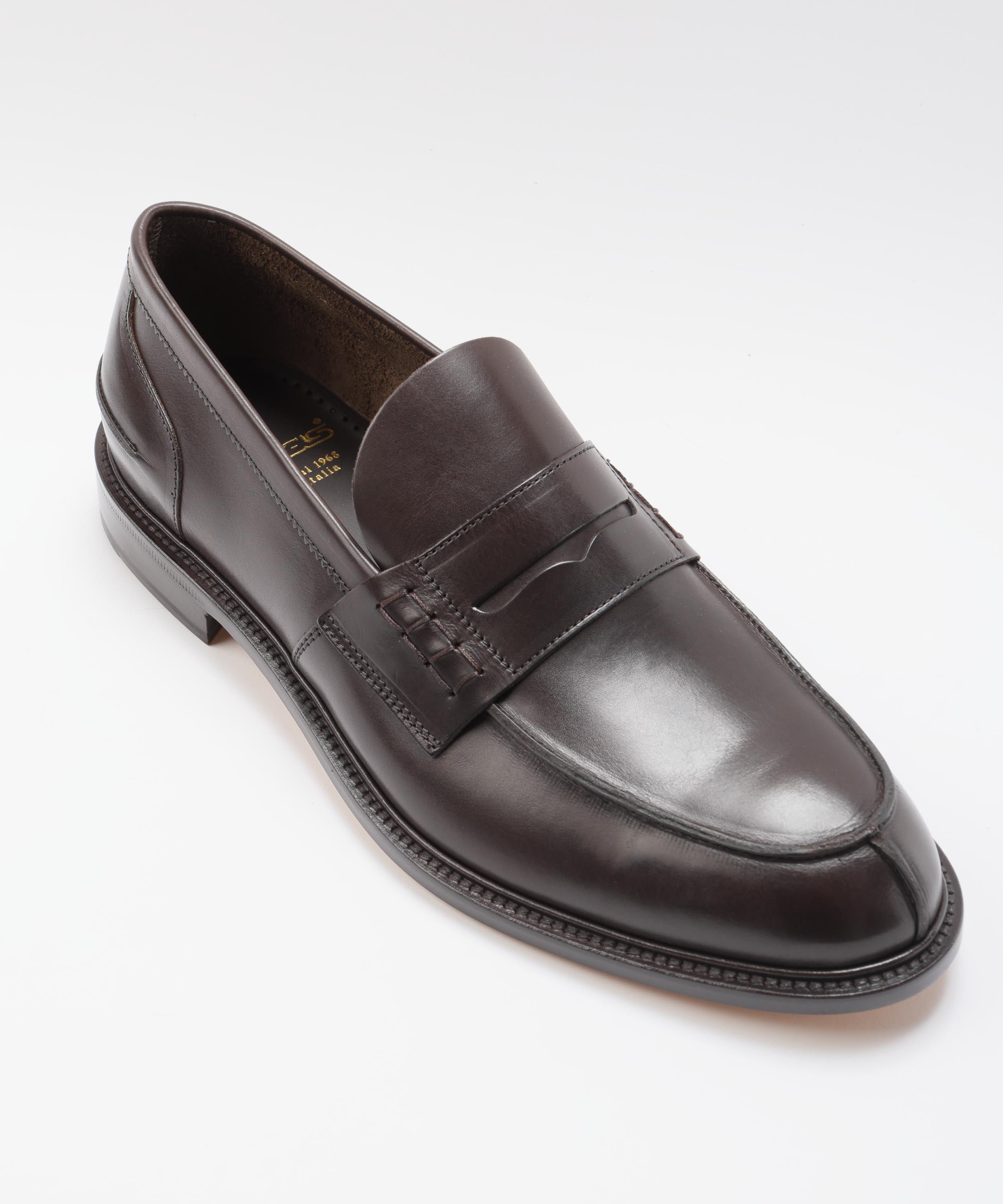 Loafers DOUGLAS Leather moccasins Testa di moro | DOUGLAS