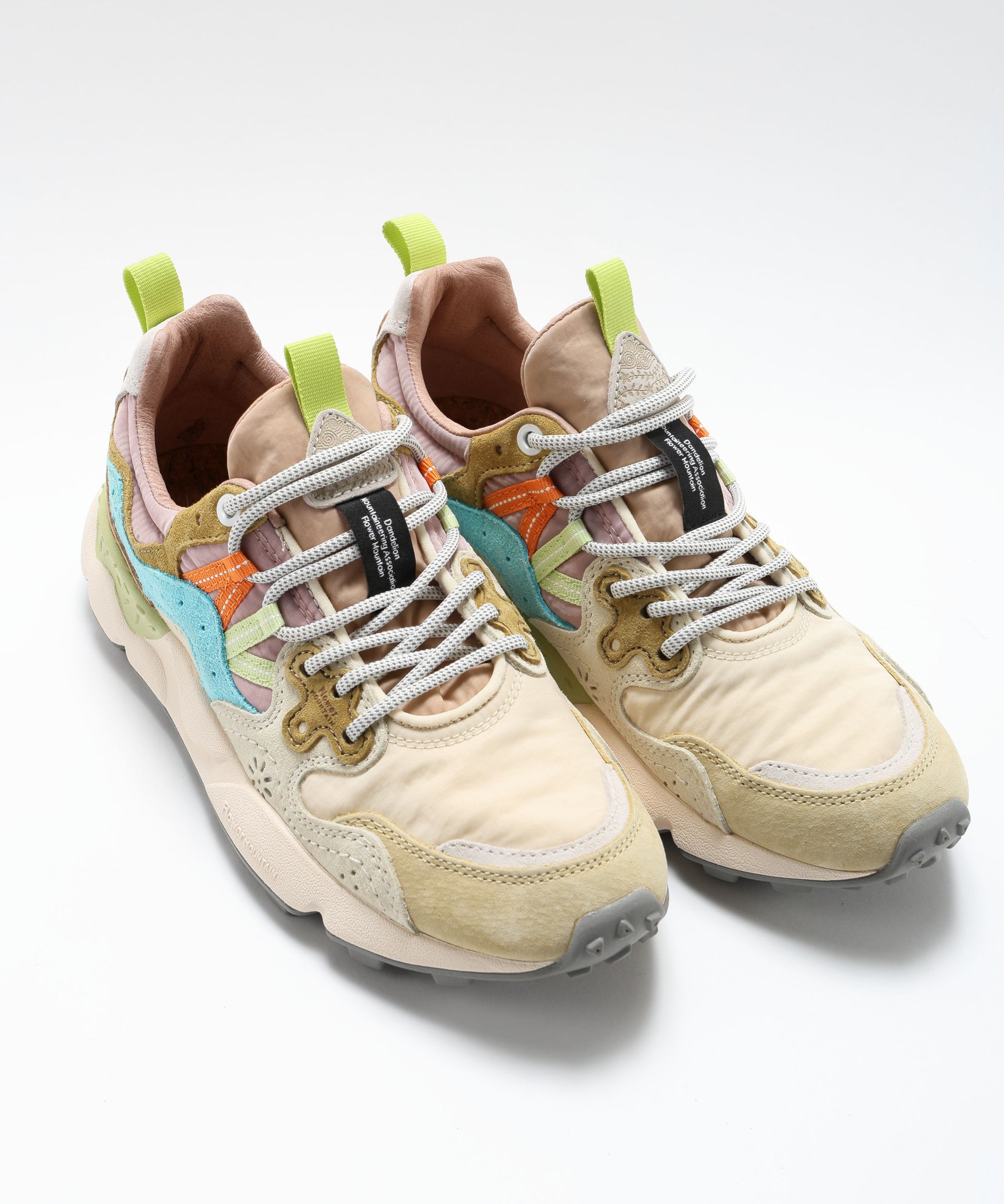 Sneakers FLOWER MOUNTAIN Yamano 3 sneakers in suede and technical fabric Multicolor | FLOWER MOUNTAIN