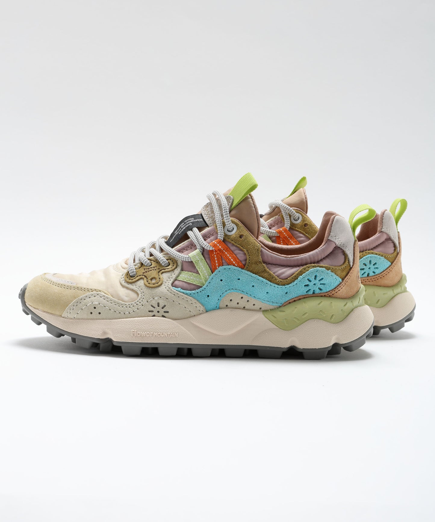 FLOWER MOUNTAIN Yamano 3 sneakers in suede and technical fabric