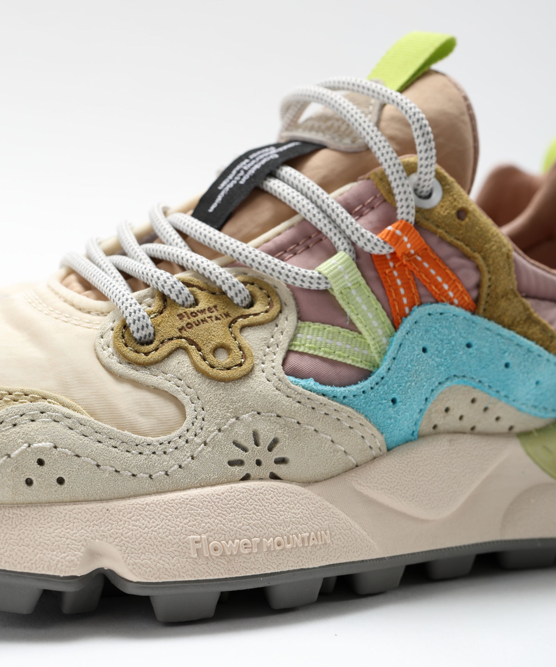 Sneakers FLOWER MOUNTAIN Yamano 3 sneakers in suede and technical fabric Multicolor | FLOWER MOUNTAIN