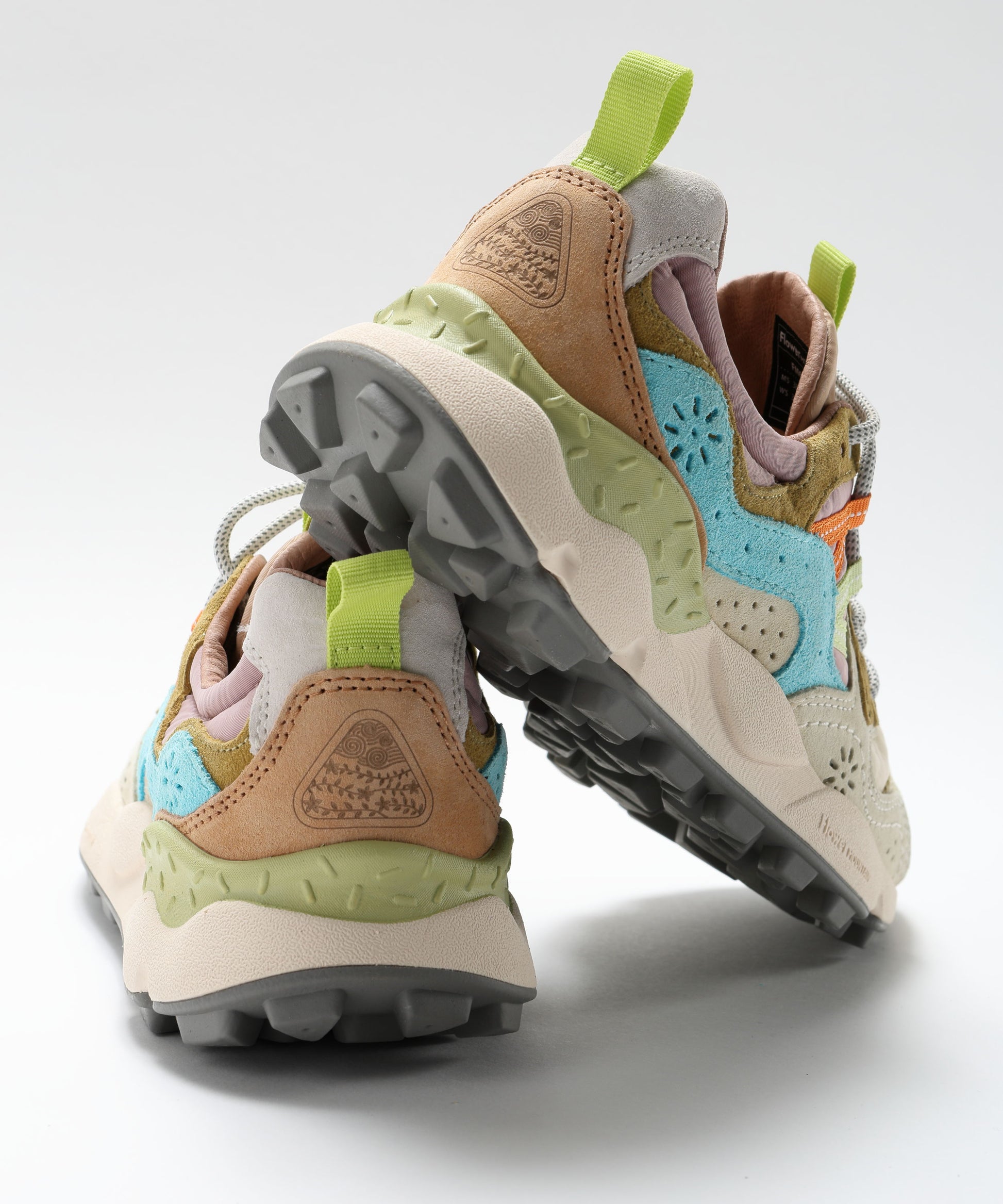 Sneakers FLOWER MOUNTAIN Yamano 3 sneakers in suede and technical fabric Multicolor | FLOWER MOUNTAIN