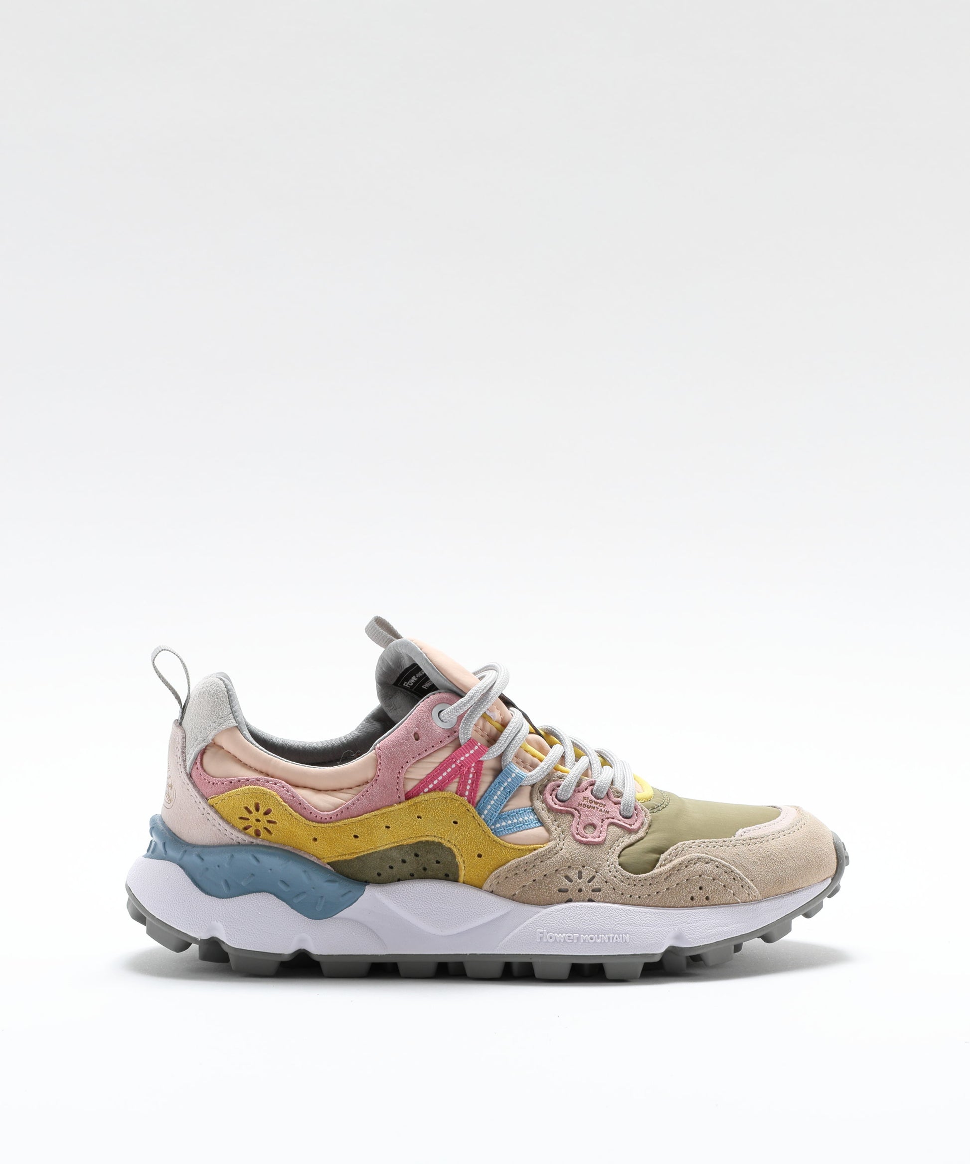 Sneakers FLOWER MOUNTAIN Yamano 3 sneakers in suede and technical fabric Multicolor | FLOWER MOUNTAIN