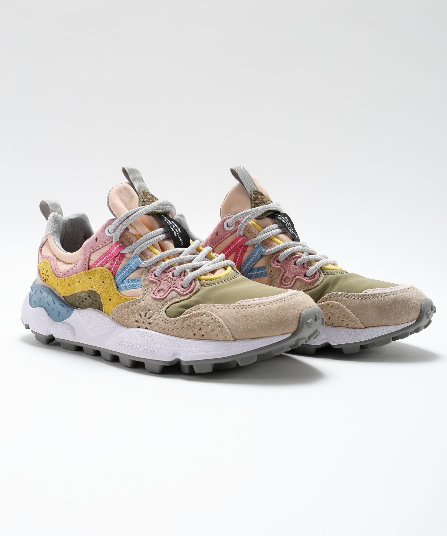 FLOWER MOUNTAIN Yamano 3 sneakers in suede and technical fabric