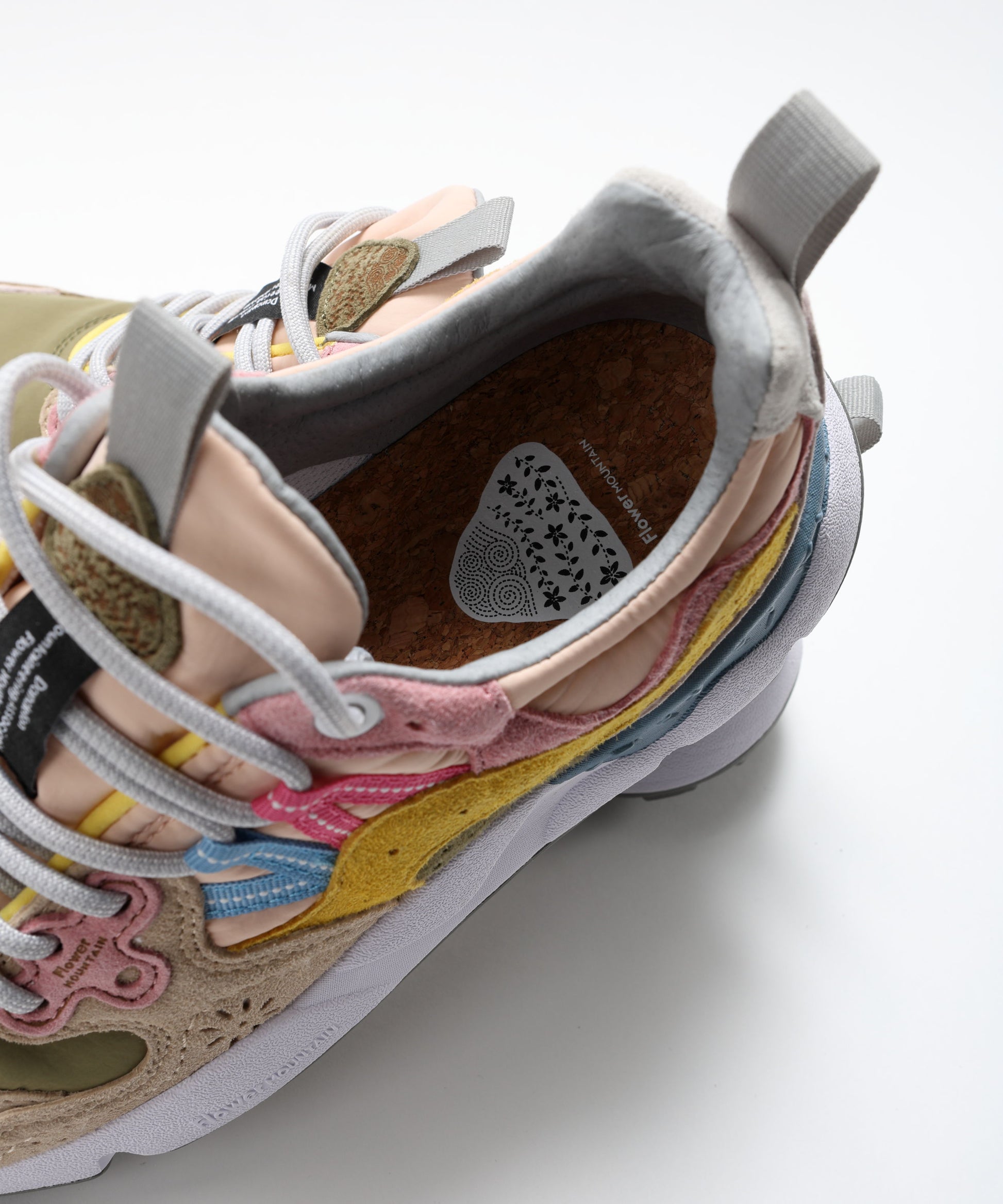 Sneakers FLOWER MOUNTAIN Yamano 3 sneakers in suede and technical fabric Multicolor | FLOWER MOUNTAIN