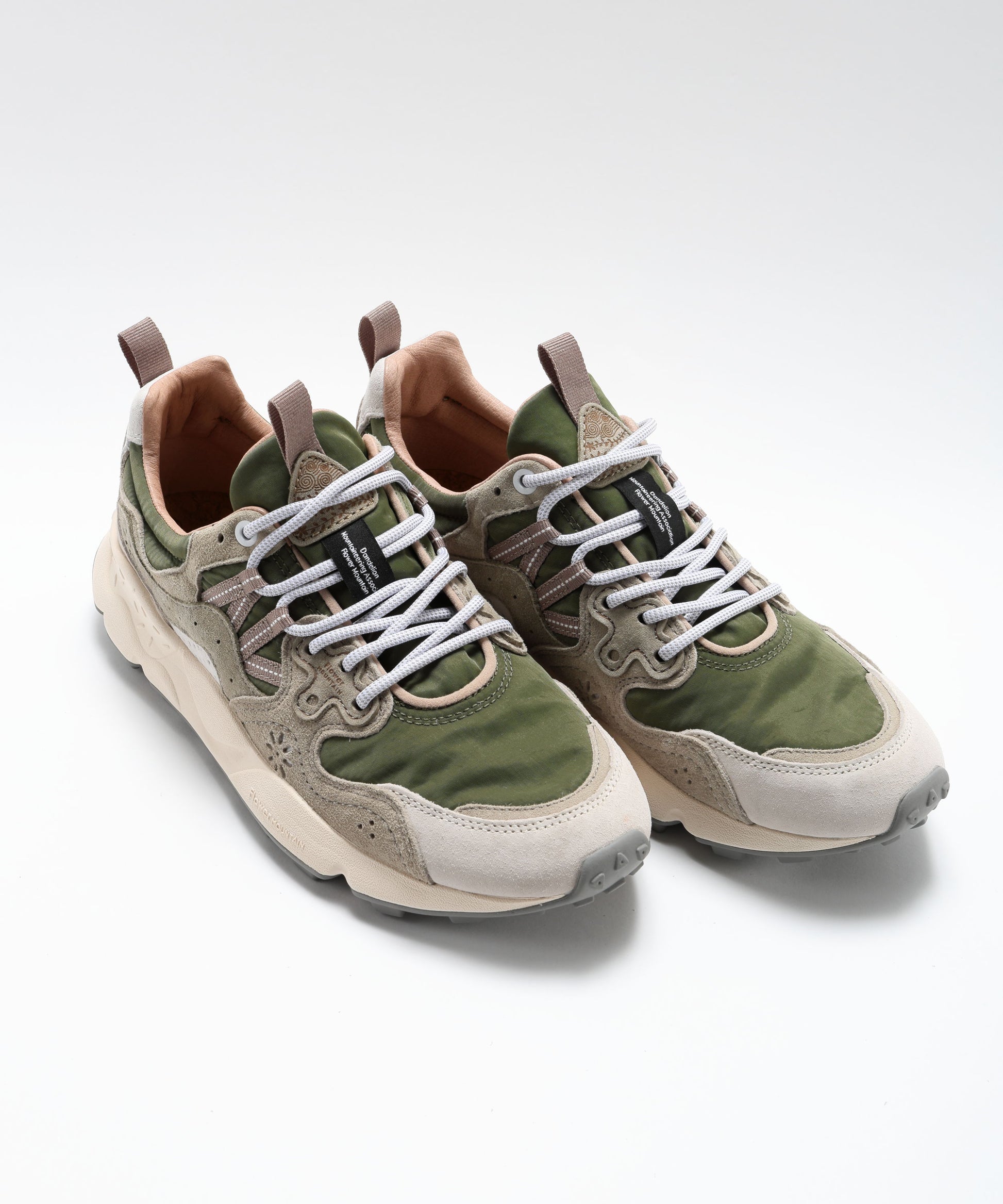Sneakers FLOWER MOUNTAIN Yamano 3 sneakers in suede and technical fabric Multicolor | FLOWER MOUNTAIN