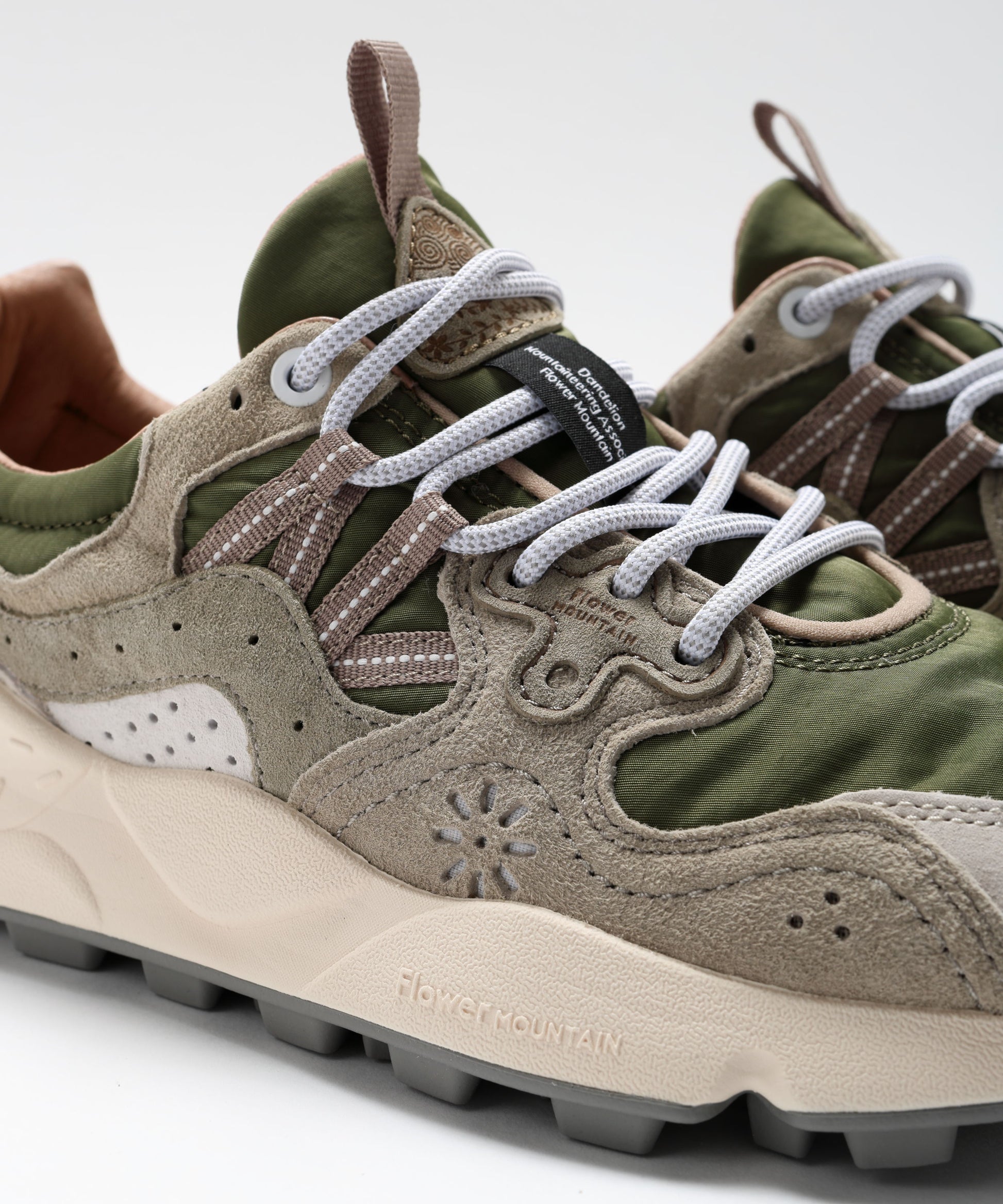 Sneakers FLOWER MOUNTAIN Yamano 3 sneakers in suede and technical fabric Multicolor | FLOWER MOUNTAIN