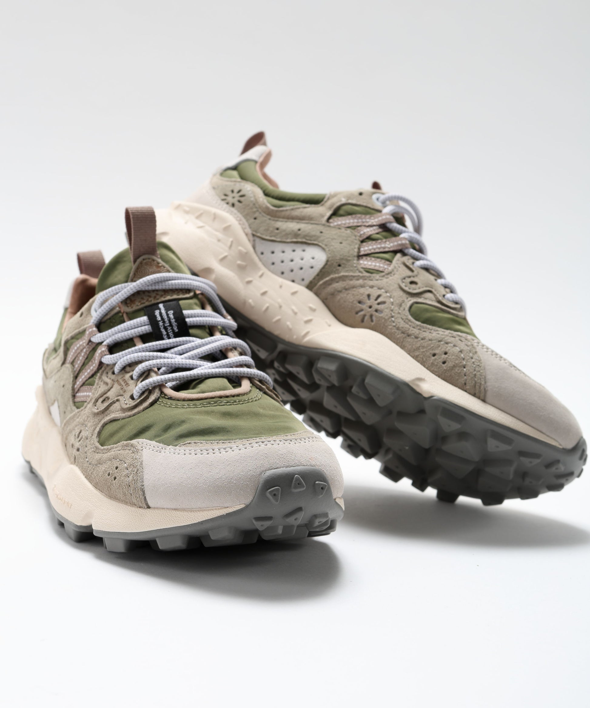 Sneakers FLOWER MOUNTAIN Yamano 3 sneakers in suede and technical fabric Multicolor | FLOWER MOUNTAIN