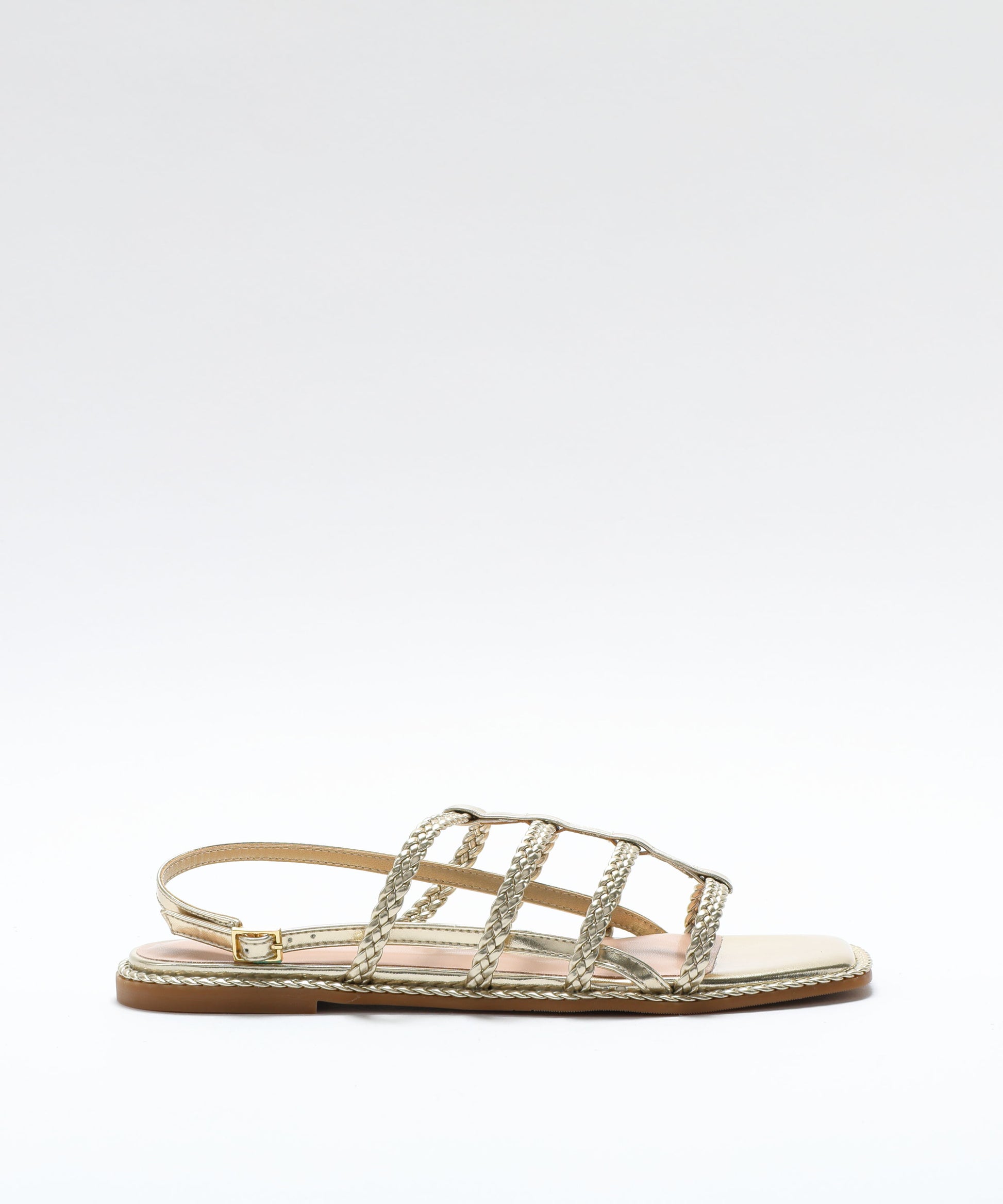 Sandals PENNYBLACK Braided Strap Sandals Oro | PENNYBLACK