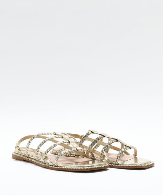 Sandali PENNYBLACK Sandali con listini intrecciati Oro | PENNYBLACK