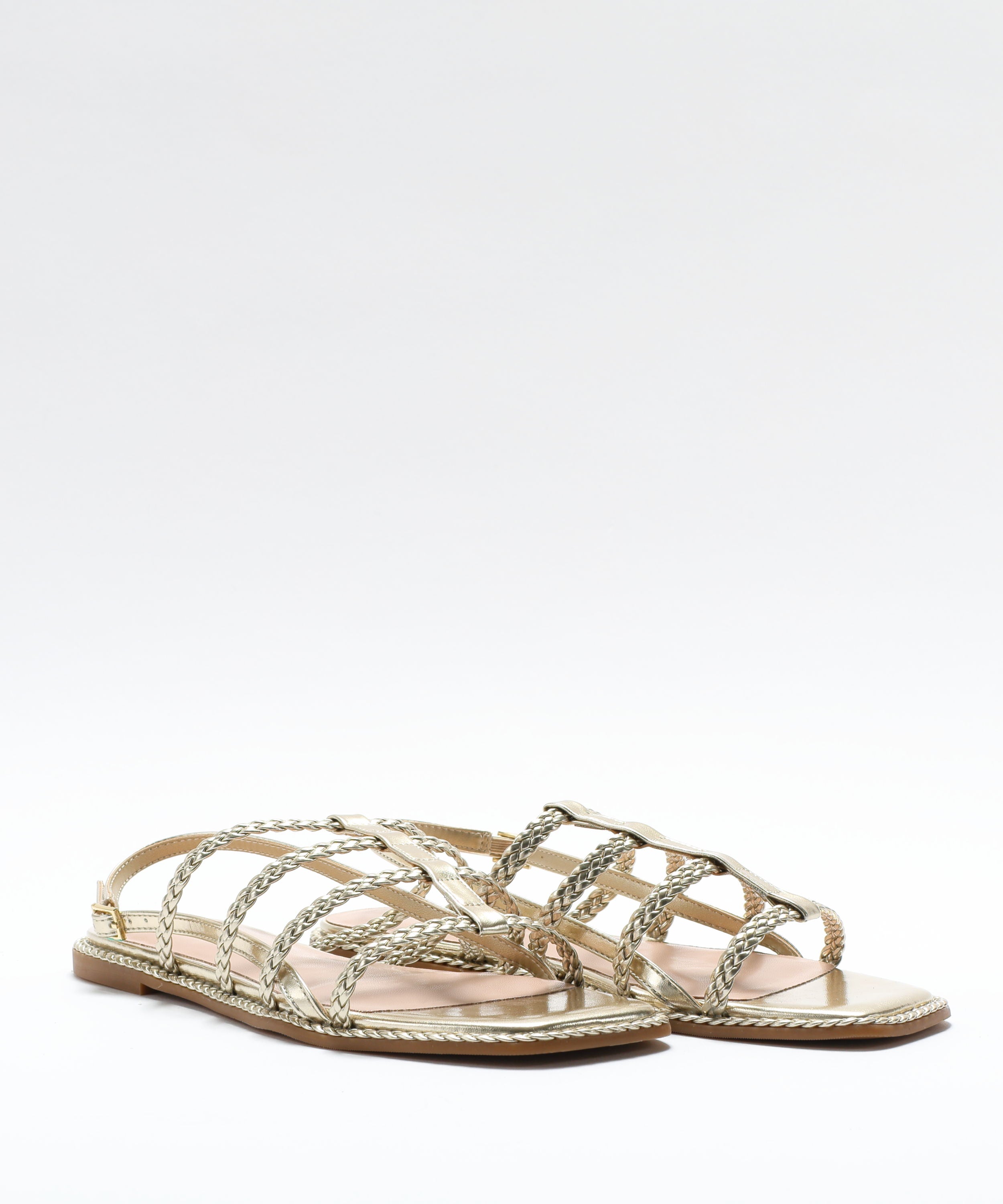 Sandali PENNYBLACK Sandali con listini intrecciati Oro | PENNYBLACK