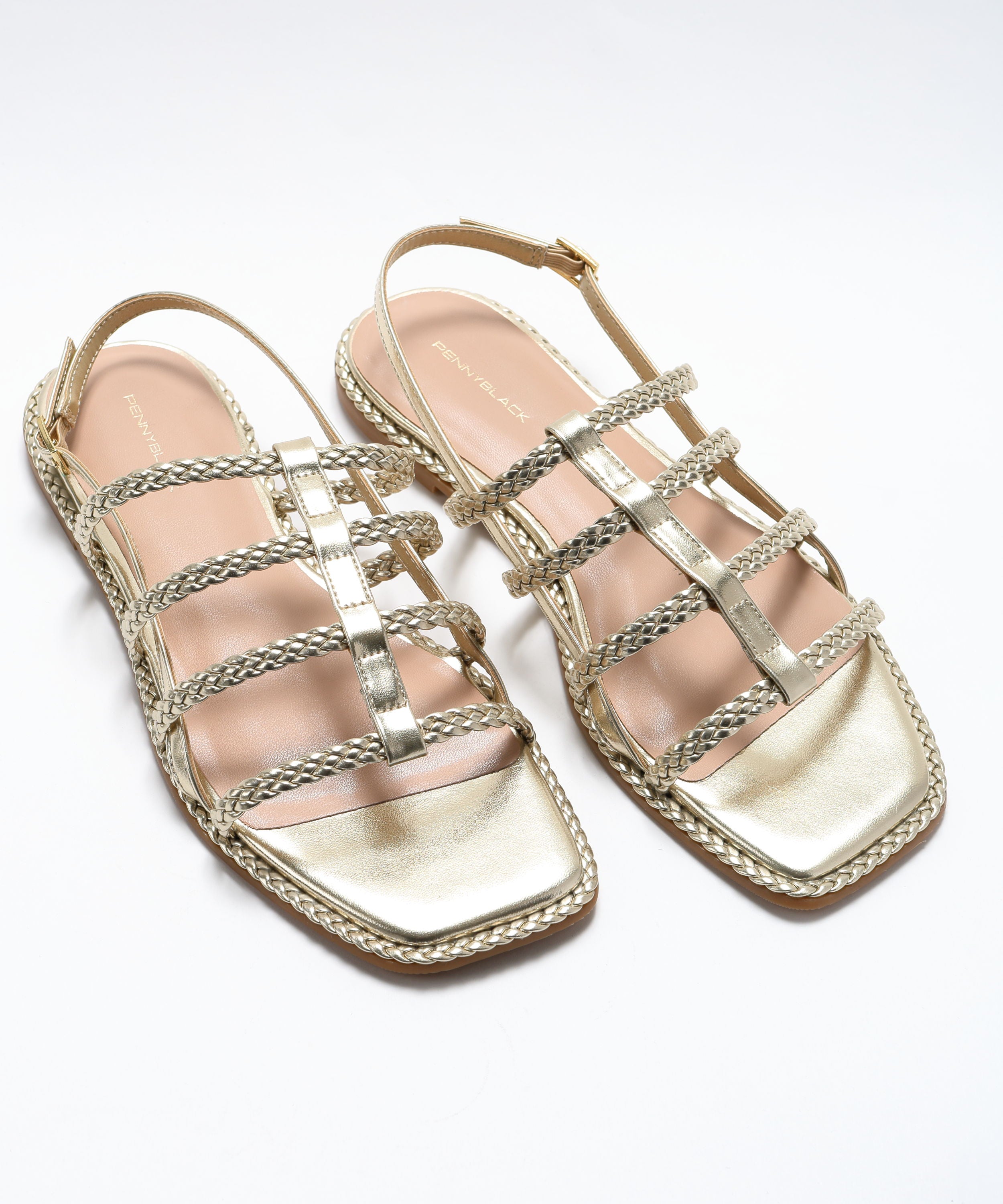 Sandali PENNYBLACK Sandali con listini intrecciati Oro | PENNYBLACK