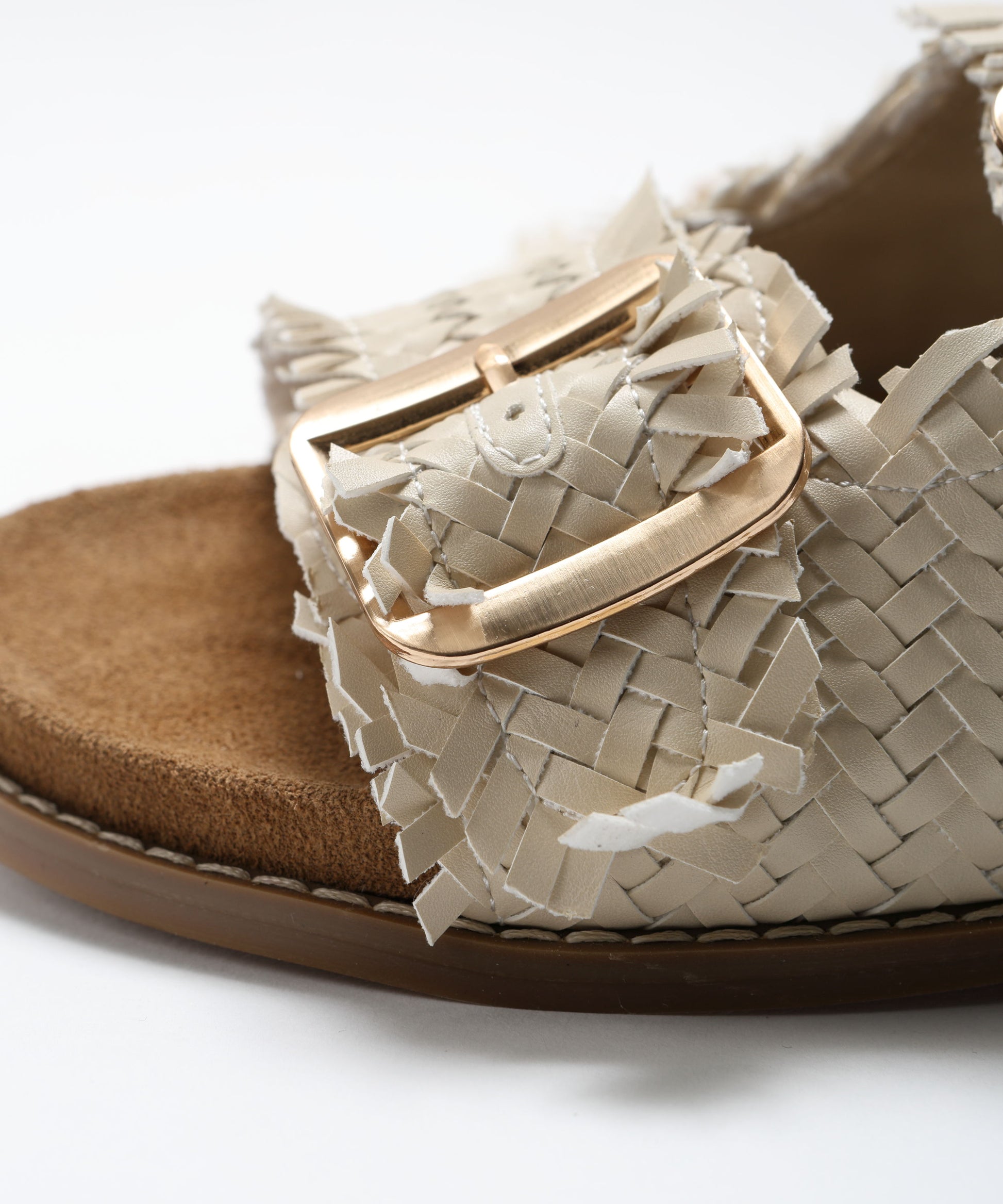 Sandals PENNYBLACK Braided Sandals with Buckles Avorio | PENNYBLACK