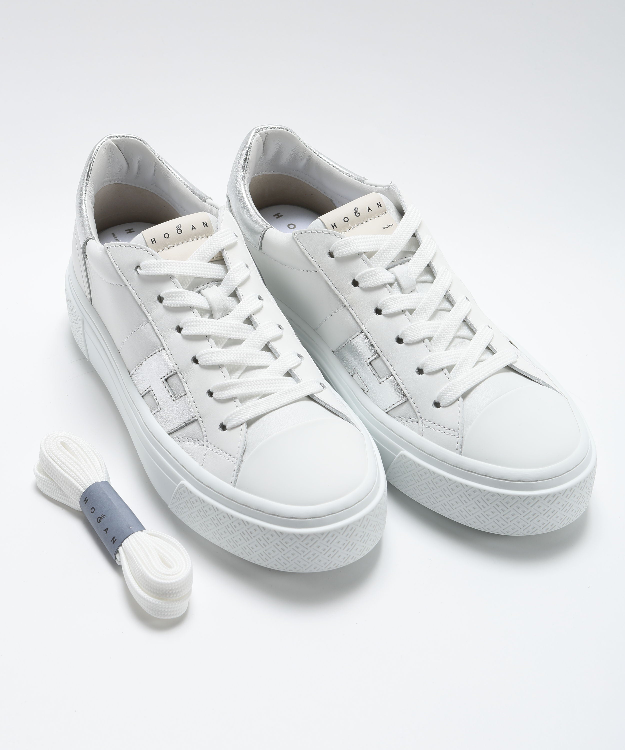 Sneakers HOGAN  Sneakers Hogan Crosswind Bianco/argento | HOGAN
