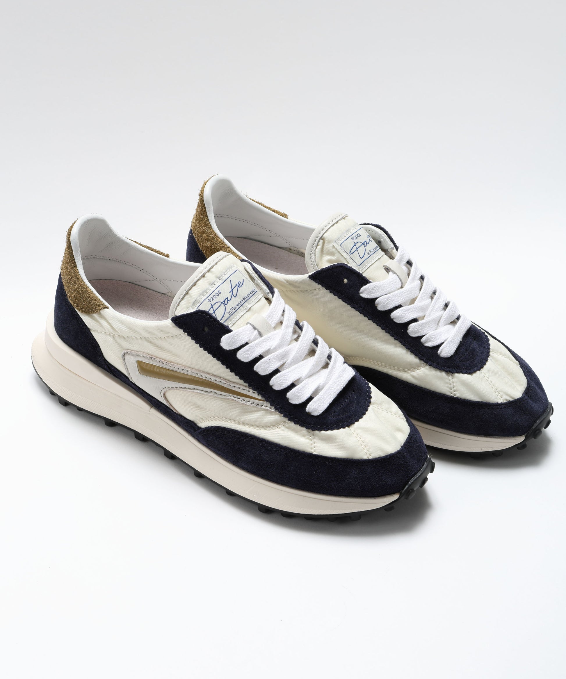 Sneakers D.A.T.E. ATHLETA NYLON IVORY-BLUE Avorio/blu | D.A.T.E.