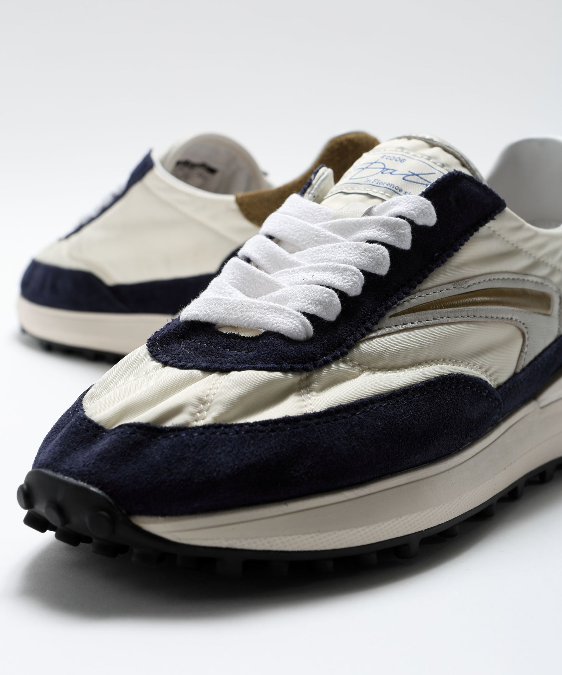 Sneakers D.A.T.E. ATHLETA NYLON IVORY-BLUE Avorio/blu | D.A.T.E.