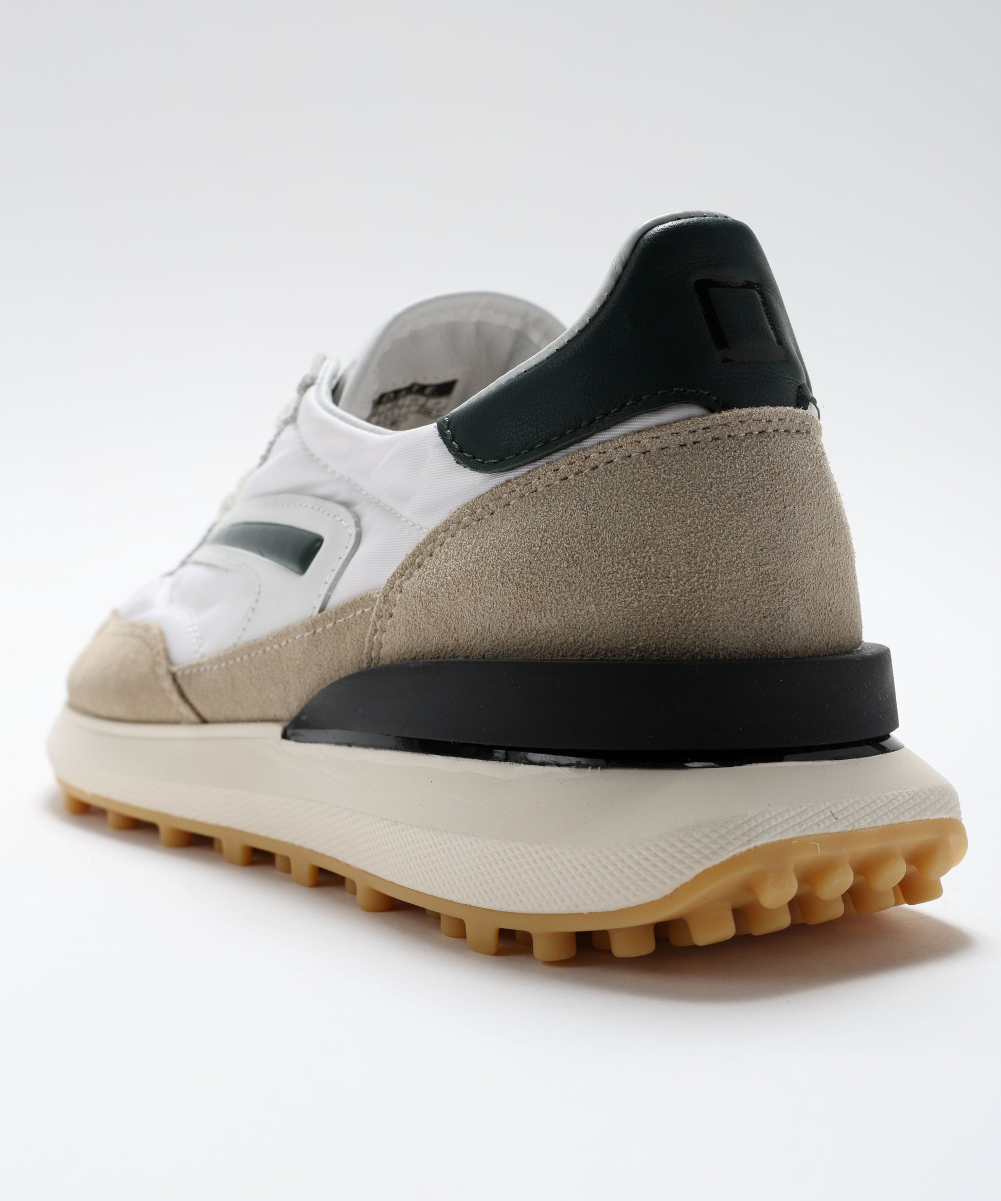 Sneakers D.A.T.E. ATHLETA NYLON WHITE-GREEN Bianco/verde | D.A.T.E.