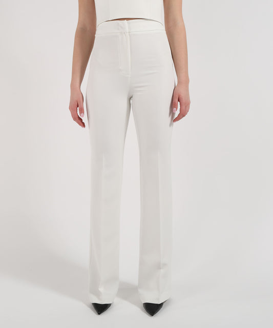 Trousers SILENCE LIMITED Honey Flare Pants Bianco | SILENCE LIMITED