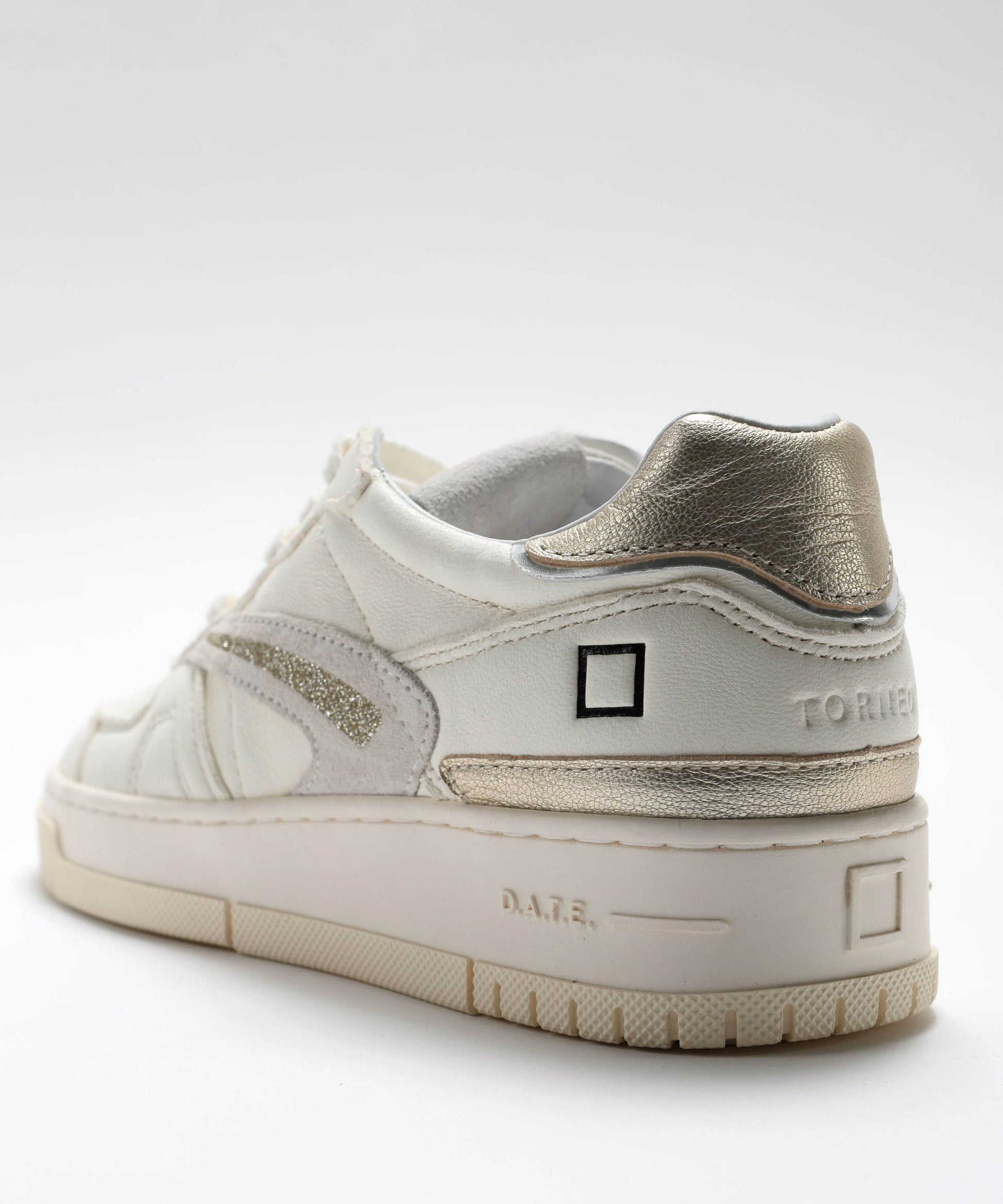 Sneakers D.A.T.E. TORNEO PURE SHINY IVORY Avorio | D.A.T.E.