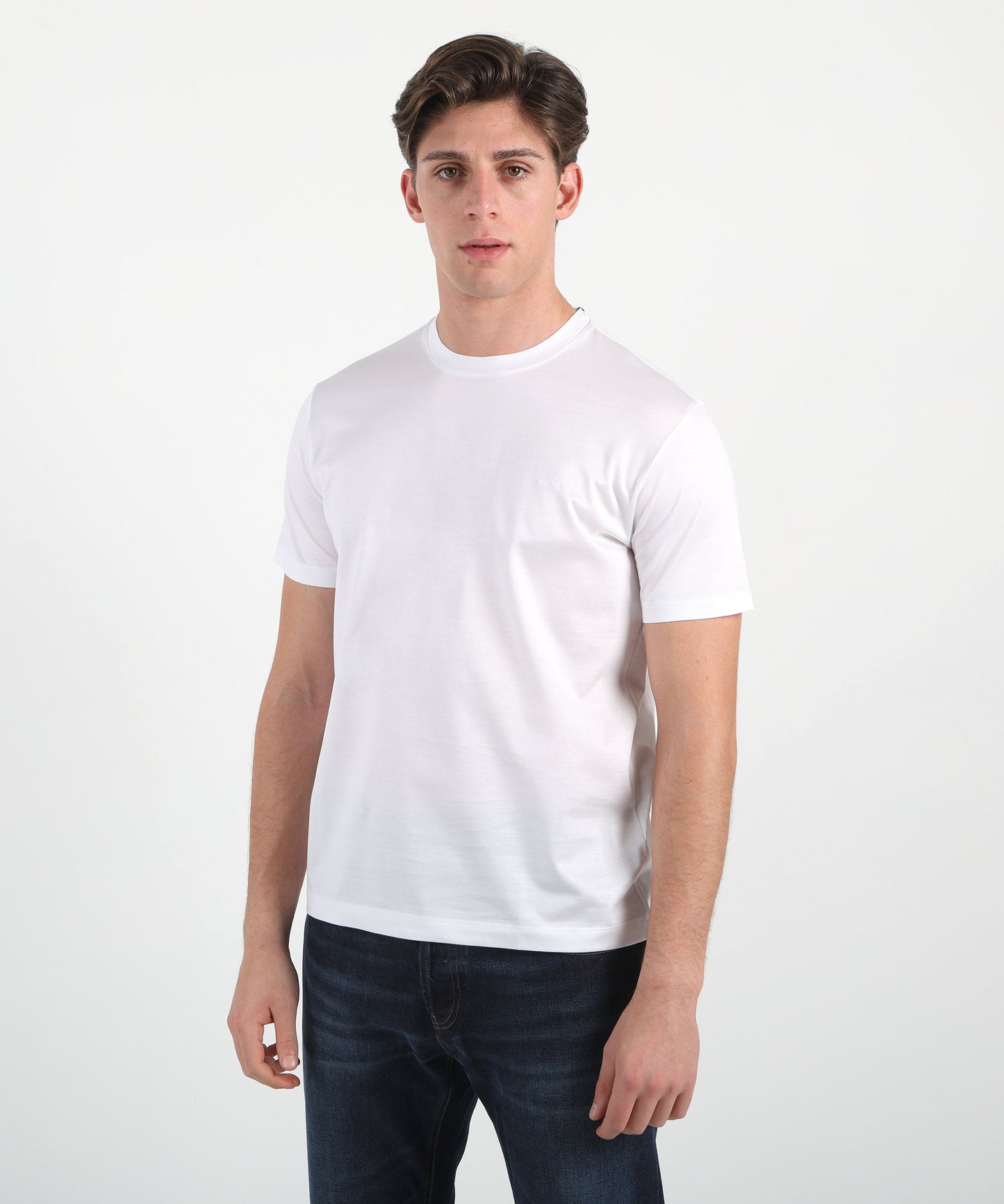 PAUL&SHARK T-shirt in jersey di cotone con ricamo Shark Fin