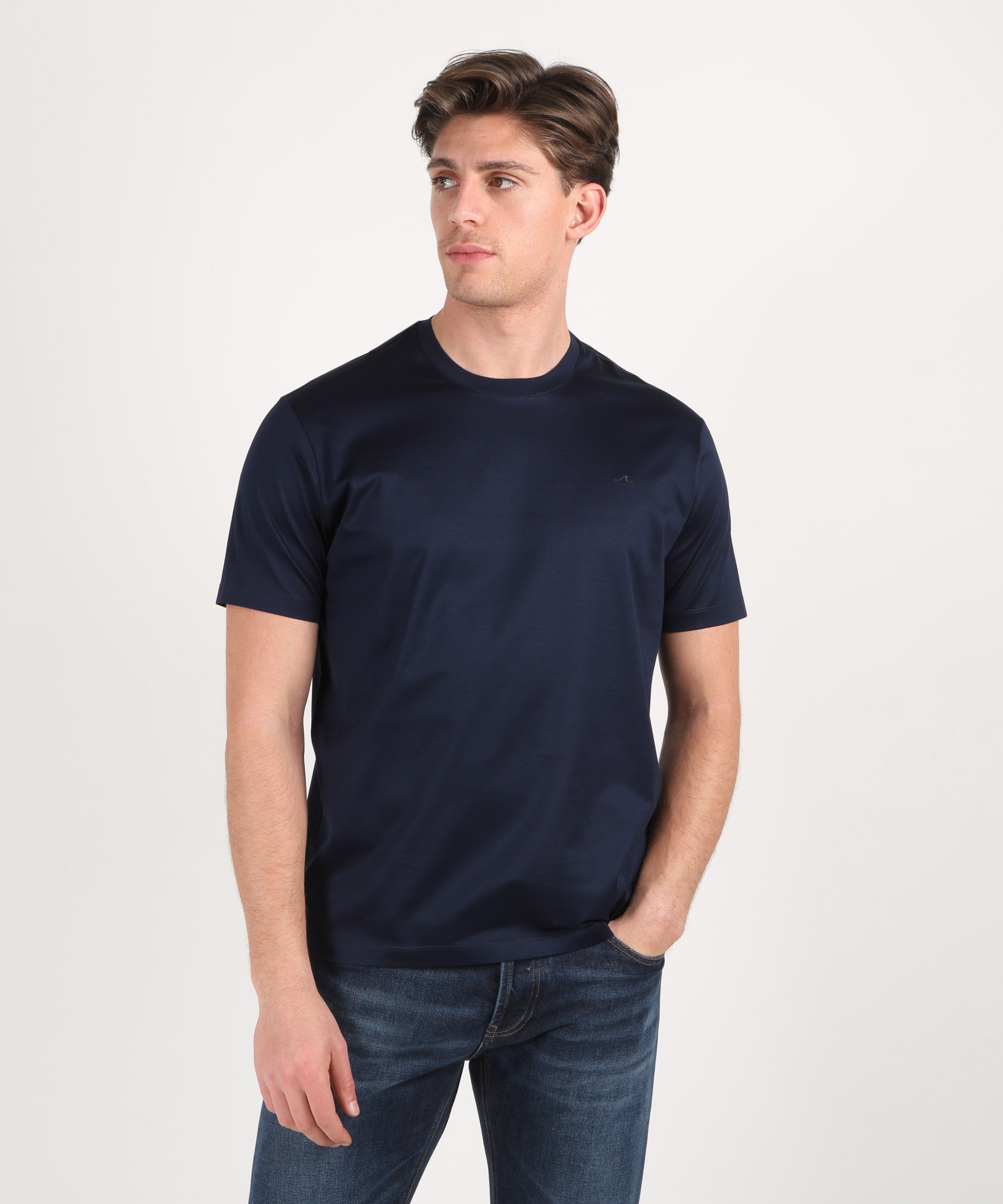 T-shirt PAUL&SHARK T-shirt in jersey di cotone con ricamo Shark Fin Blu | PAUL&SHARK