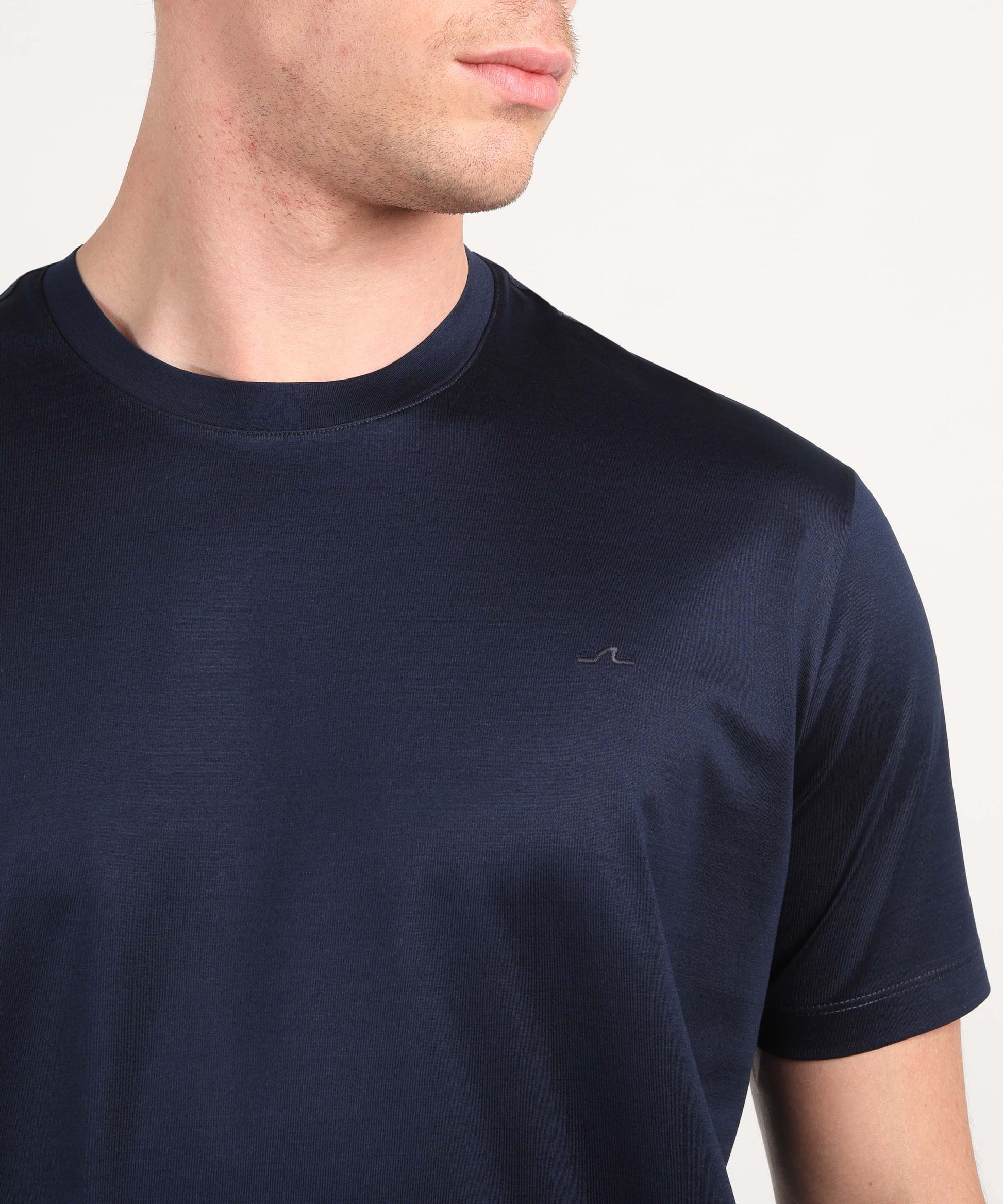 T-shirt PAUL&amp;SHARK T-shirt in jersey di cotone con ricamo Shark Fin Blu | PAUL&SHARK
