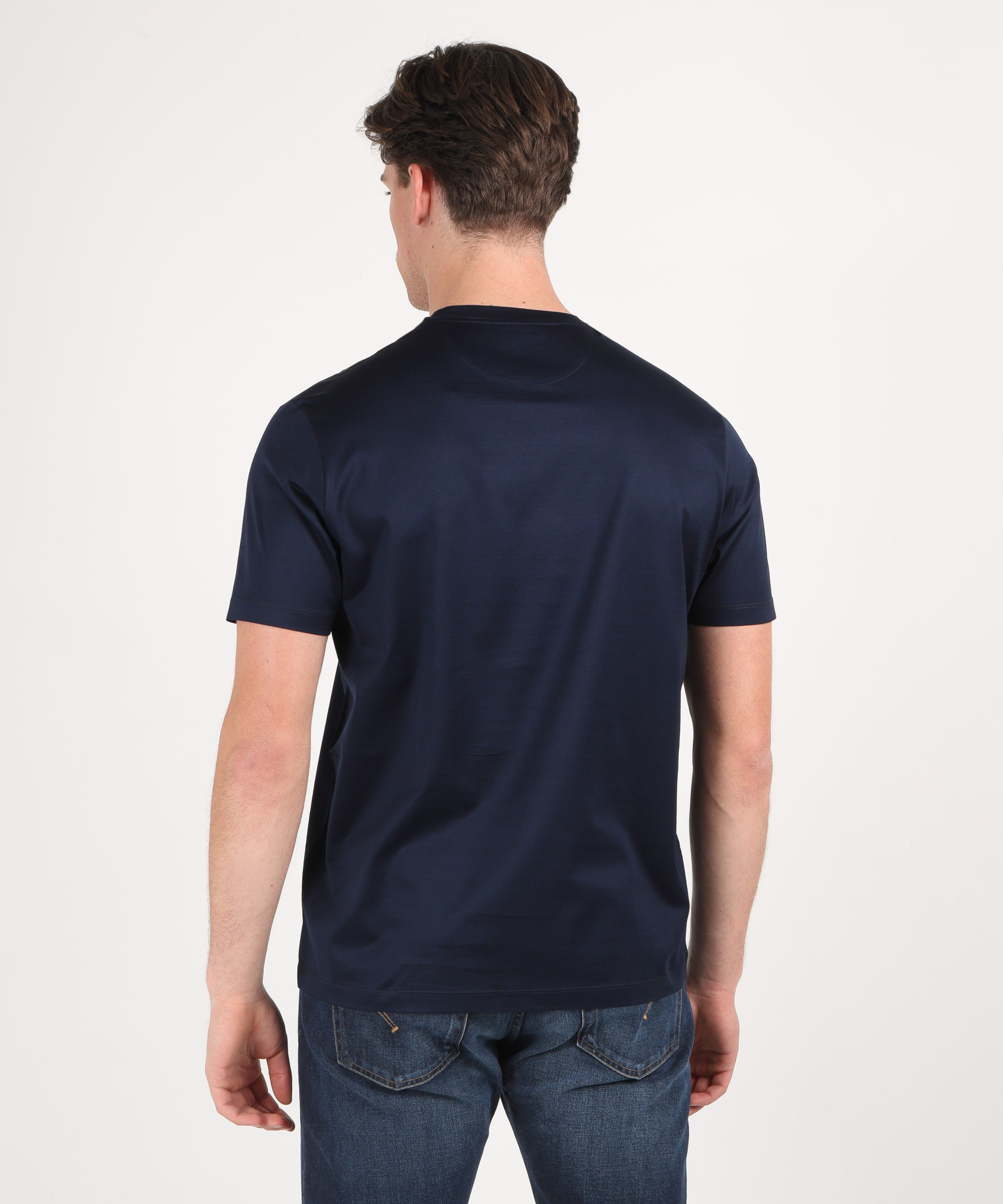 T-shirt PAUL&SHARK T-shirt in jersey di cotone con ricamo Shark Fin Blu | PAUL&SHARK